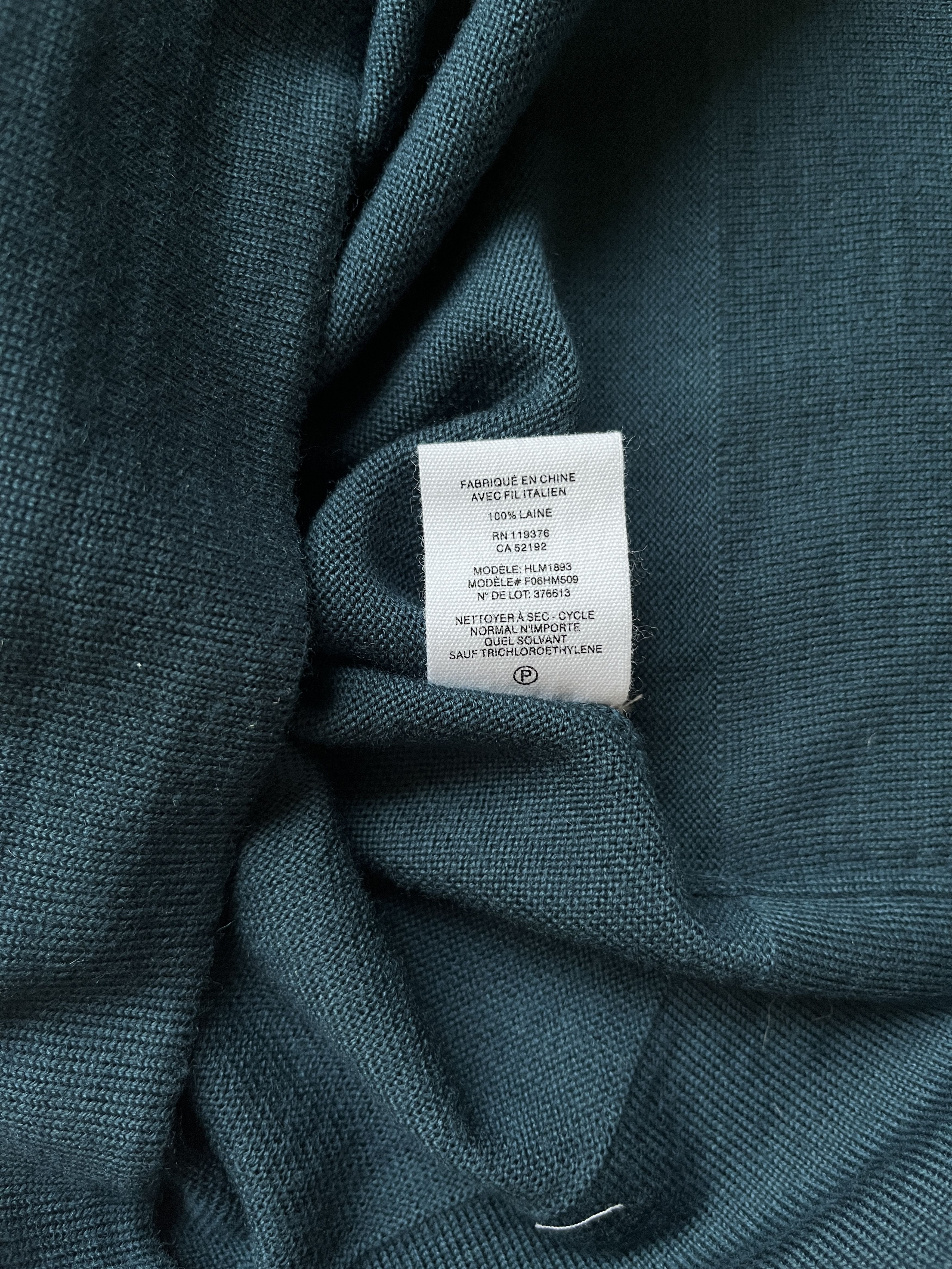 Helmut Lang ⚡️QUICK SALE⚡️Helmut Lang Teal Green Knit Sweater Size US S / EU 44-46 / 1 - 4 Thumbnail
