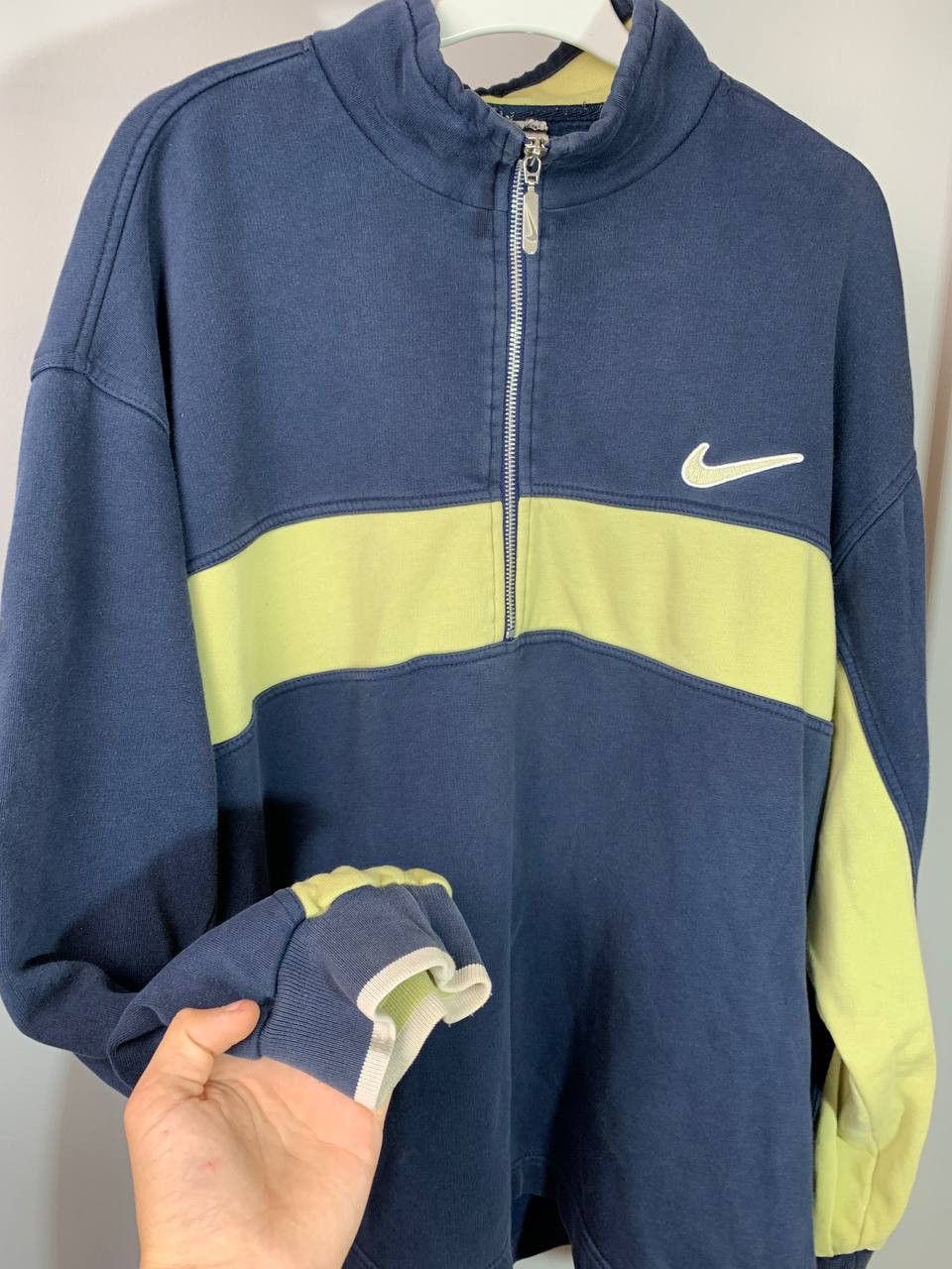 Nike Nike vintage faded half zip crewneck Size US XL / EU 56 / 4 - 3 Thumbnail