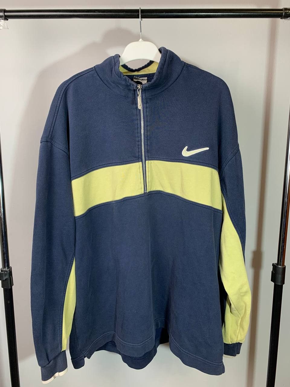 Nike Nike vintage faded half zip crewneck Size US XL / EU 56 / 4 - 1 Thumbnail