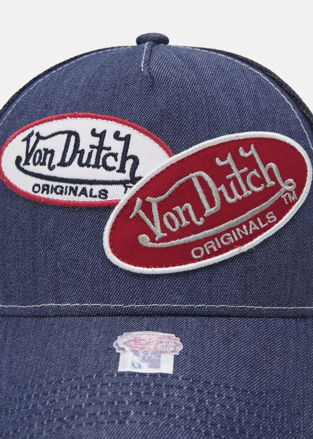 Von Dutch Von Dutch Grail Very Rare Denim Navy Trucker Hat cap Size ONE SIZE - 4 Thumbnail