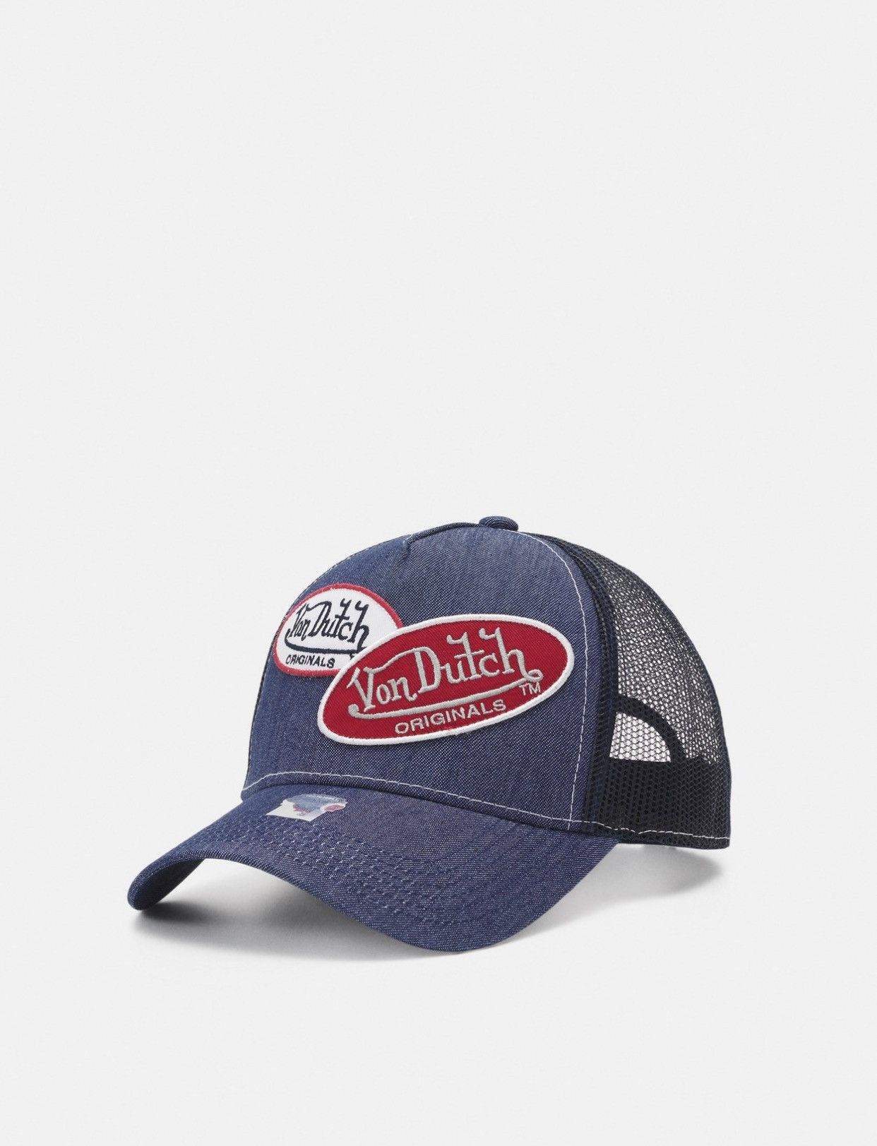 Von Dutch Von Dutch Grail Very Rare Denim Navy Trucker Hat cap Size ONE SIZE - 1 Thumbnail