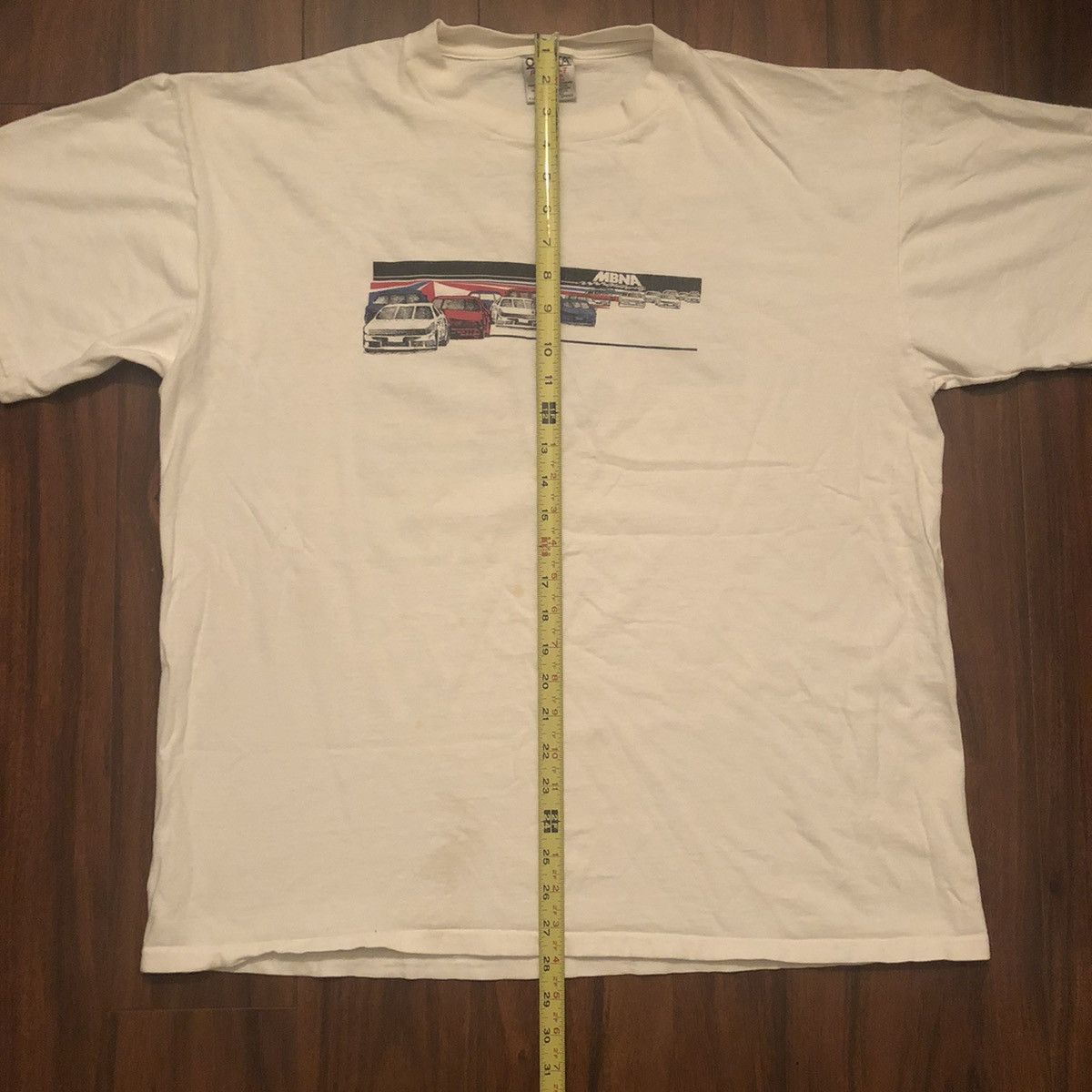 Vintage Vintage 90s MBNA Motorsport racing graphic t shirt Oneita XL Size US XL / EU 56 / 4 - 4 Thumbnail