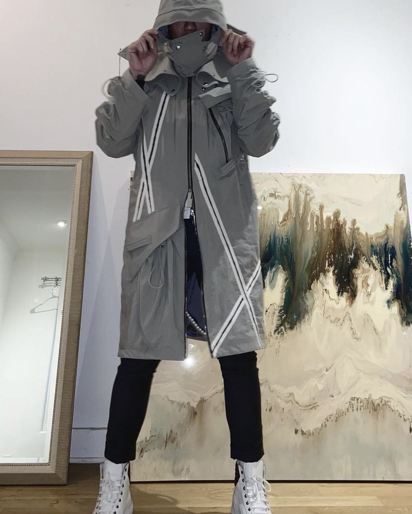 A-Cold-Wall striped Utility windbreaker parka size M UNI
