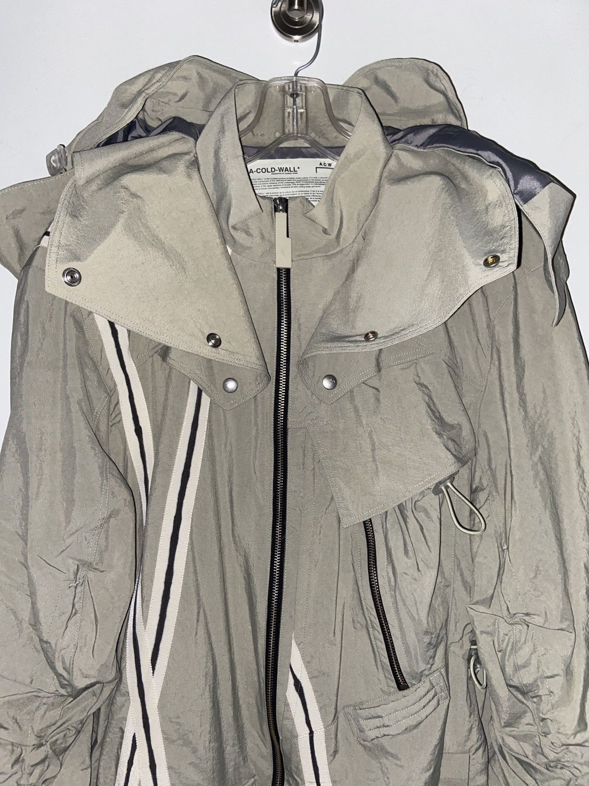 A-Cold-Wall striped Utility windbreaker parka size M UNI