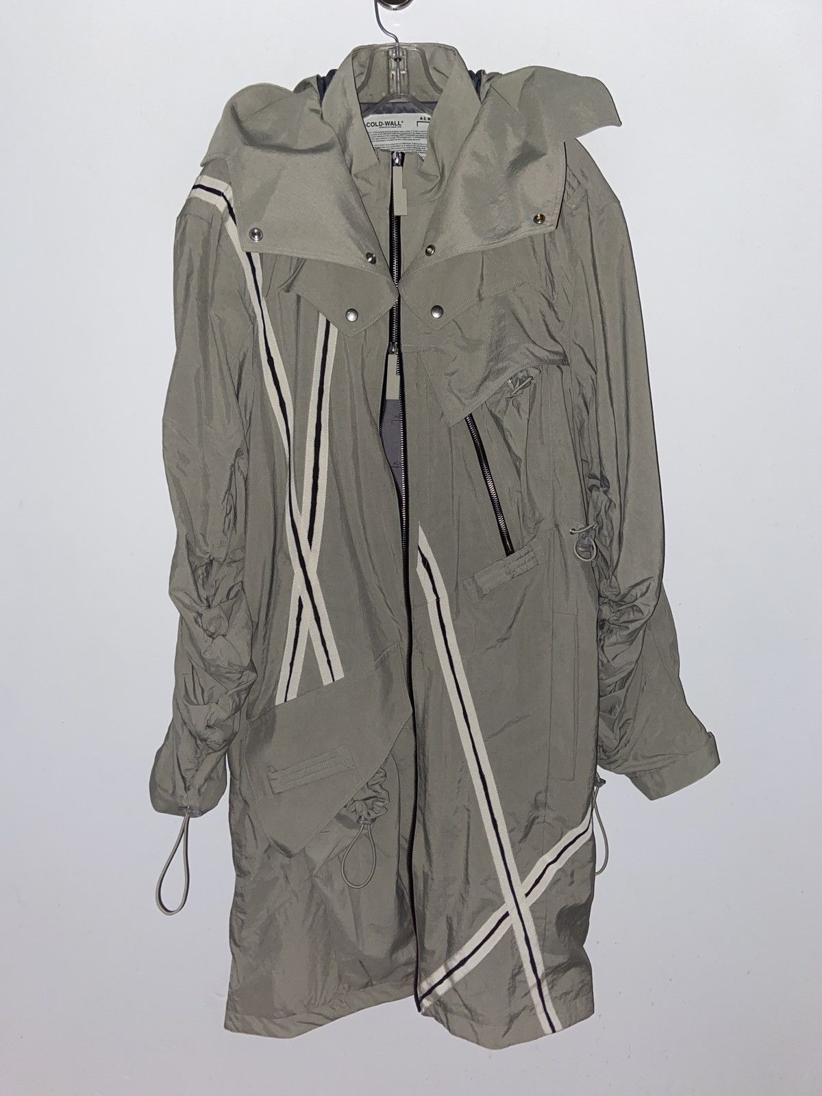 A-Cold-Wall striped Utility windbreaker parka size M UNI