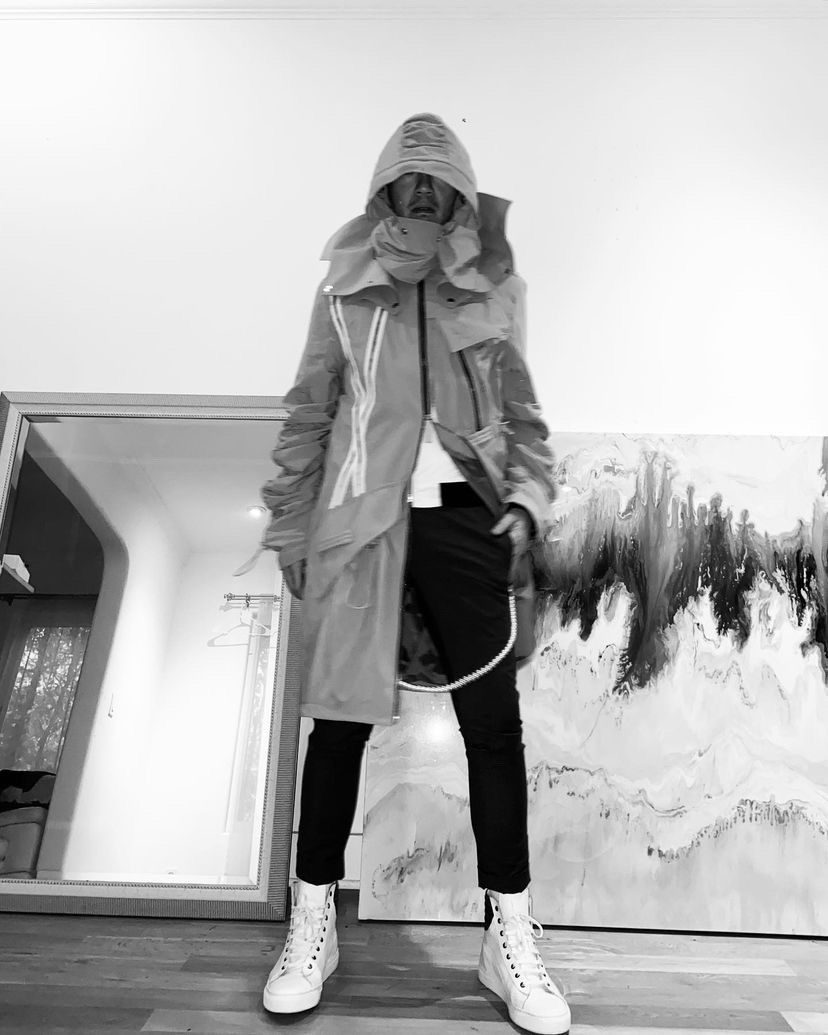 A-Cold-Wall striped Utility windbreaker parka size M UNI