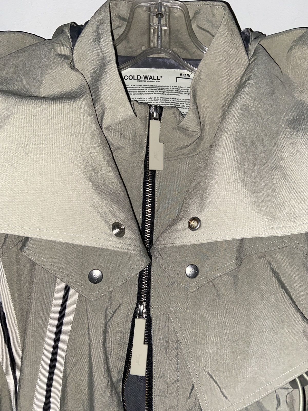 A-Cold-Wall striped Utility windbreaker parka size M UNI