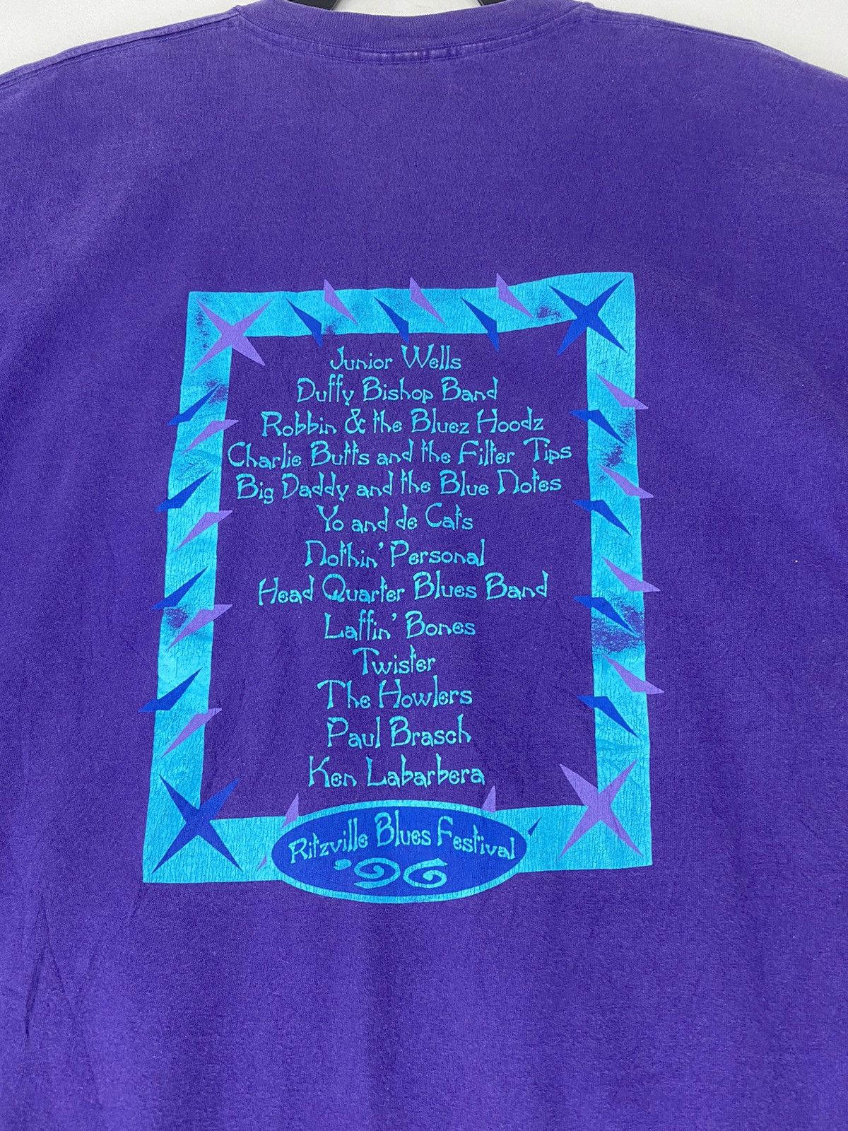 Band Tees × Vintage Vintage rare 1996 Ritzville Blues Festival jazz Size US XL / EU 56 / 4 - 6 Thumbnail