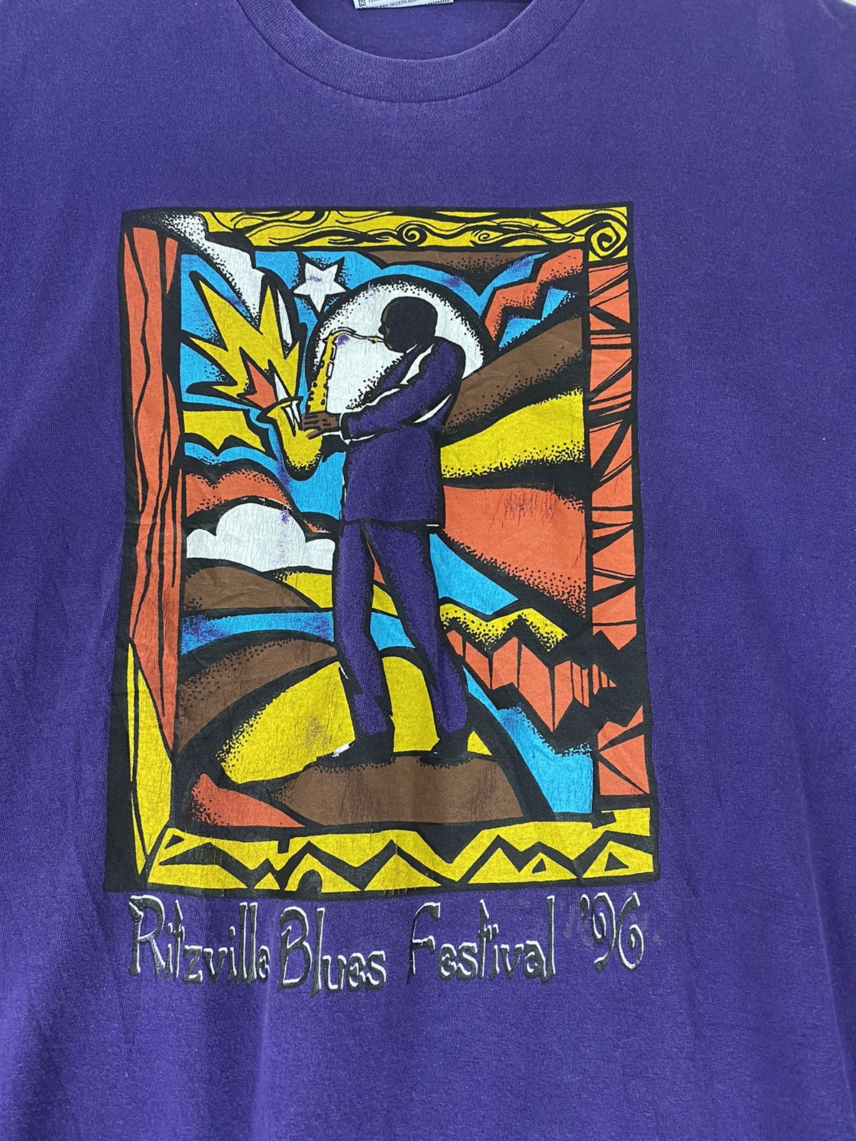 Band Tees × Vintage Vintage rare 1996 Ritzville Blues Festival jazz Size US XL / EU 56 / 4 - 3 Thumbnail