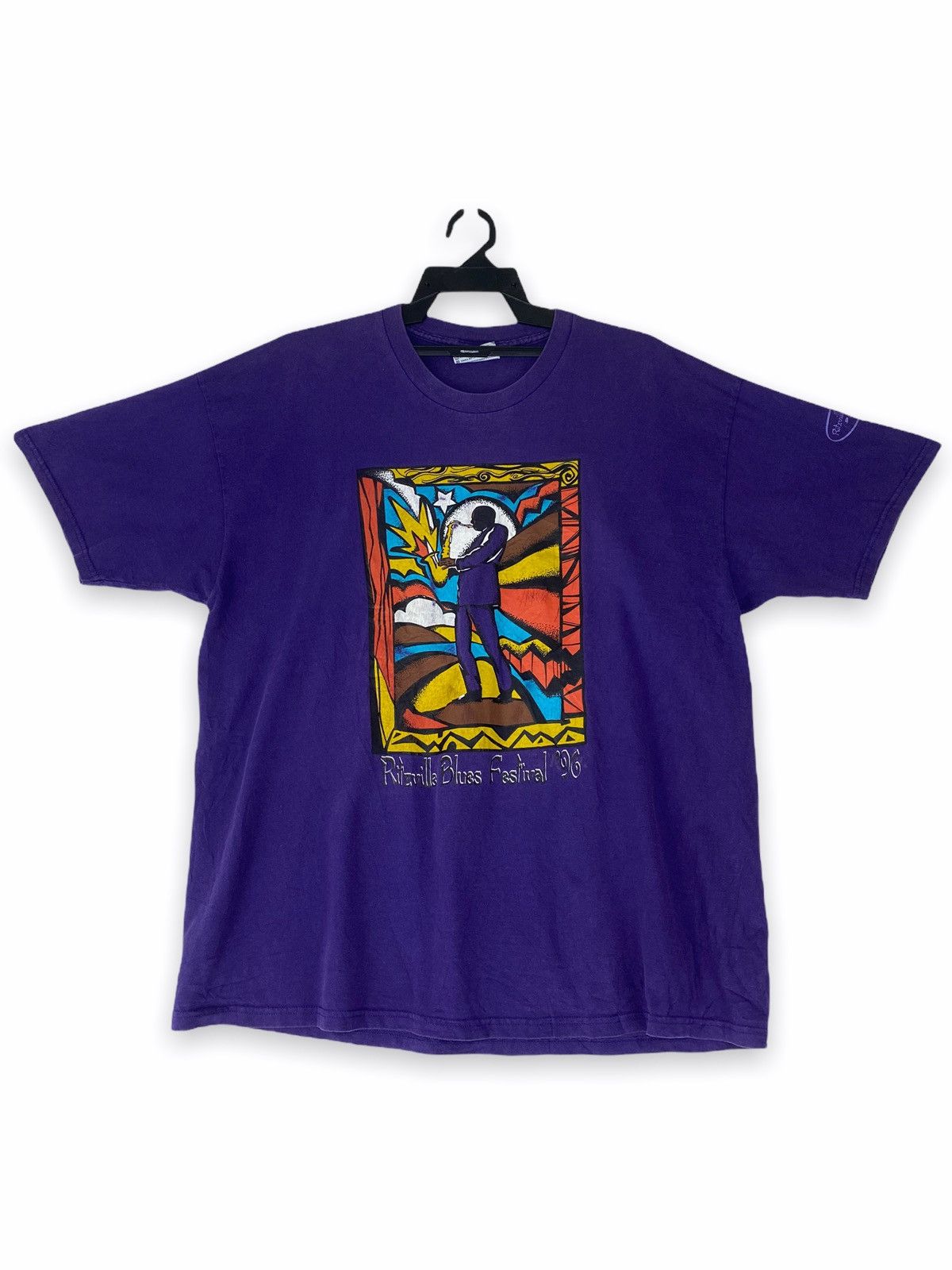 Band Tees × Vintage Vintage rare 1996 Ritzville Blues Festival jazz Size US XL / EU 56 / 4 - 1 Thumbnail