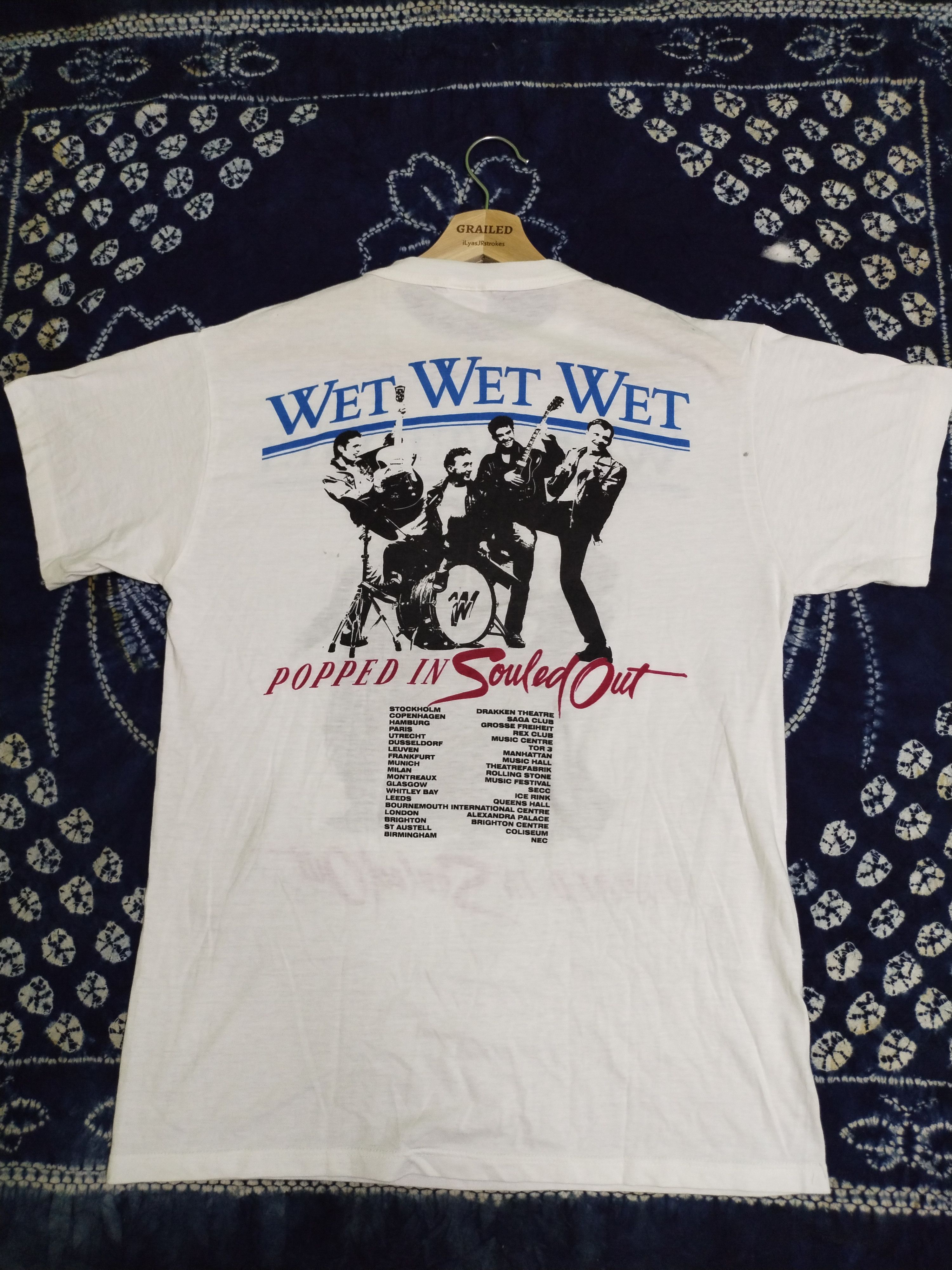 Band Tees Vintage Band Wet Wet Wet Popped In Souled Out Tee Size US L / EU 52-54 / 3 - 10 Thumbnail