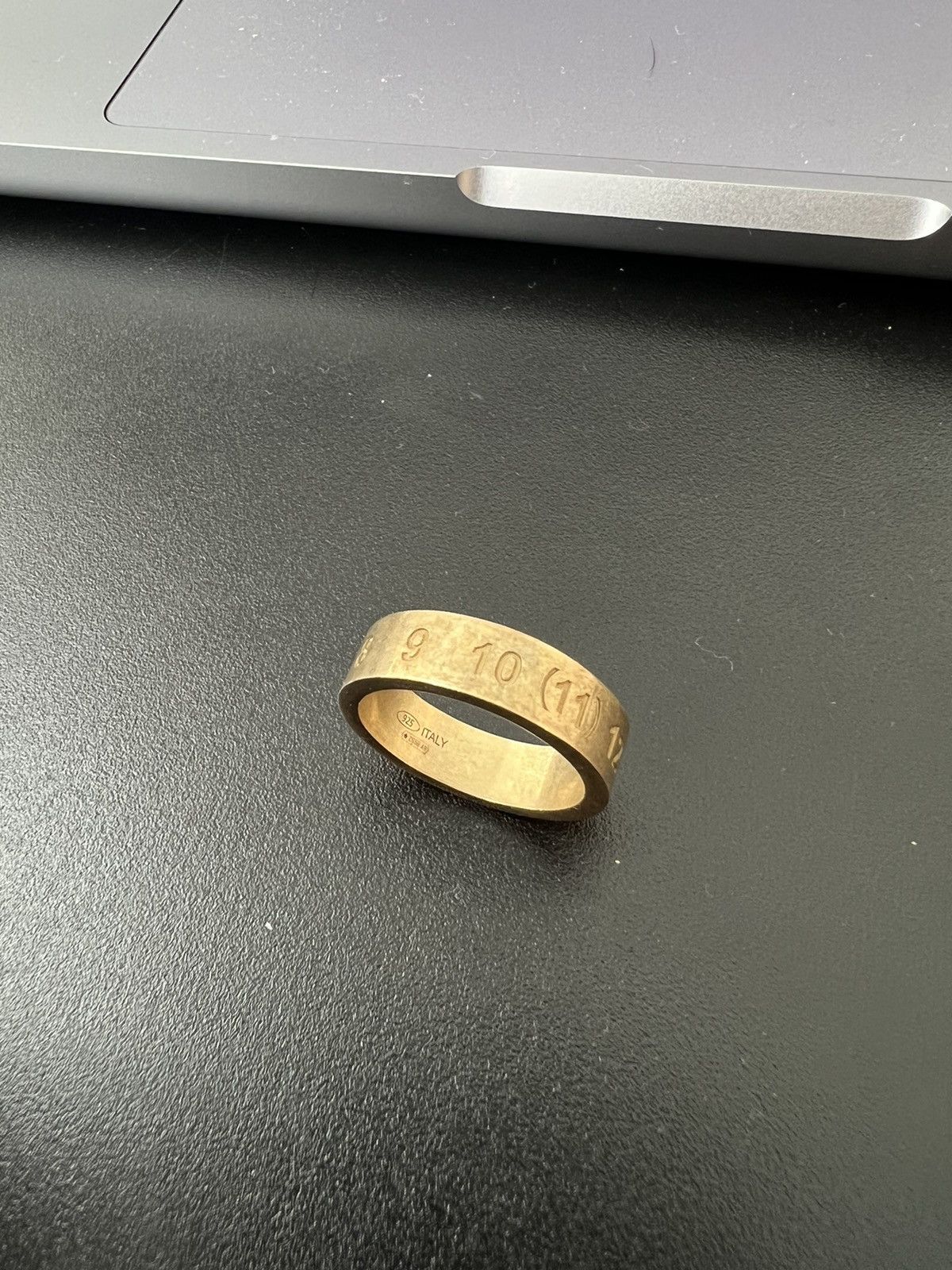 Maison Margiela Maison Margiela Gold Numbers Ring Size M Maison Margiela Maison Margiela Gold Numbers Ring Size M