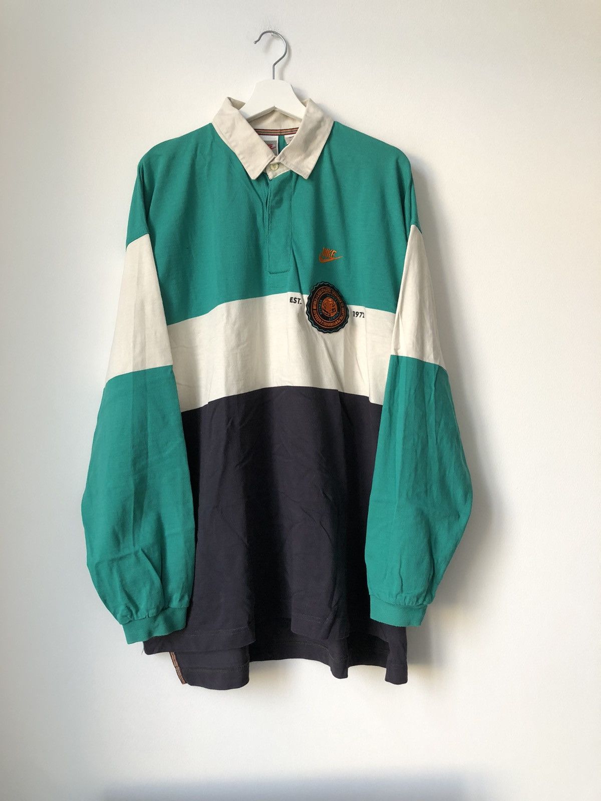 nike long sleeve polo vintage