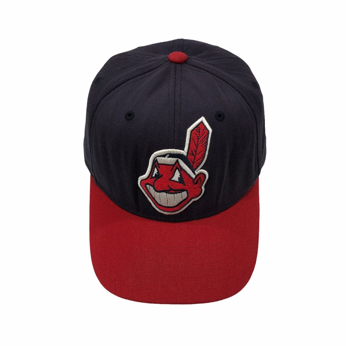 New Era, Accessories, Vintage Cleveland Indians Hat Size 7 8 Chief Wahoo  Baseball Cap Game Day Rare