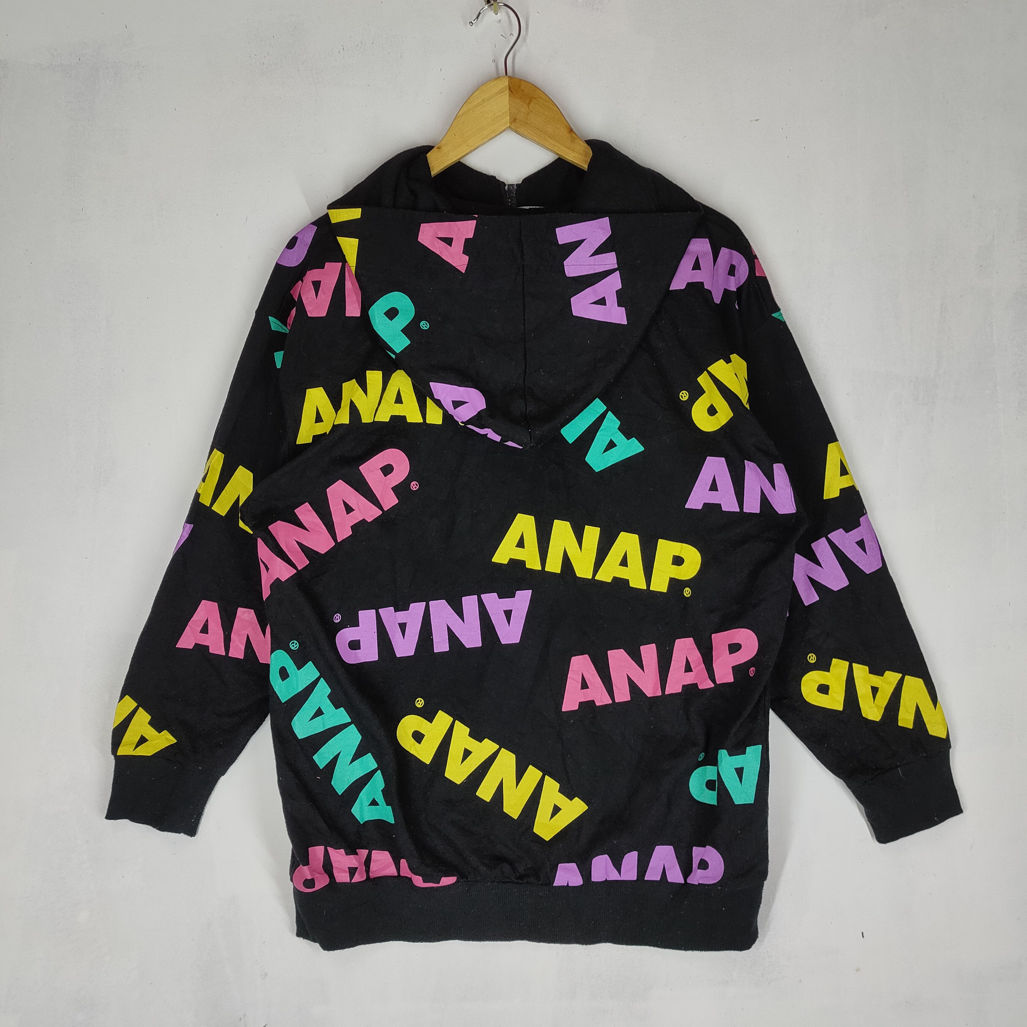 Japanese Brand ANAP FULL PRINT Colorful Raptees Full Zipper Hoodie Size US M / EU 48-50 / 2 - 6 Thumbnail