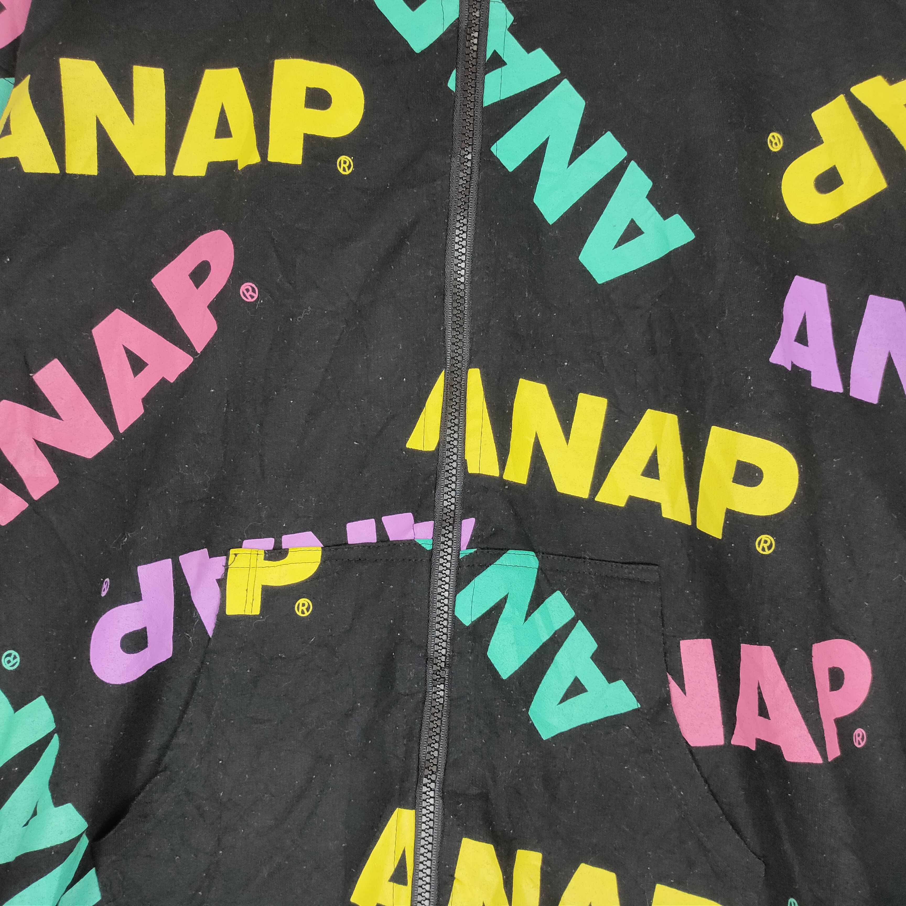 Japanese Brand ANAP FULL PRINT Colorful Raptees Full Zipper Hoodie Size US M / EU 48-50 / 2 - 2 Thumbnail
