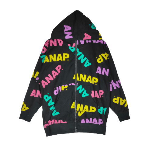 Japanese Brand ANAP FULL PRINT Colorful Raptees Full Zipper Hoodie Size US M / EU 48-50 / 2 - 1 Thumbnail