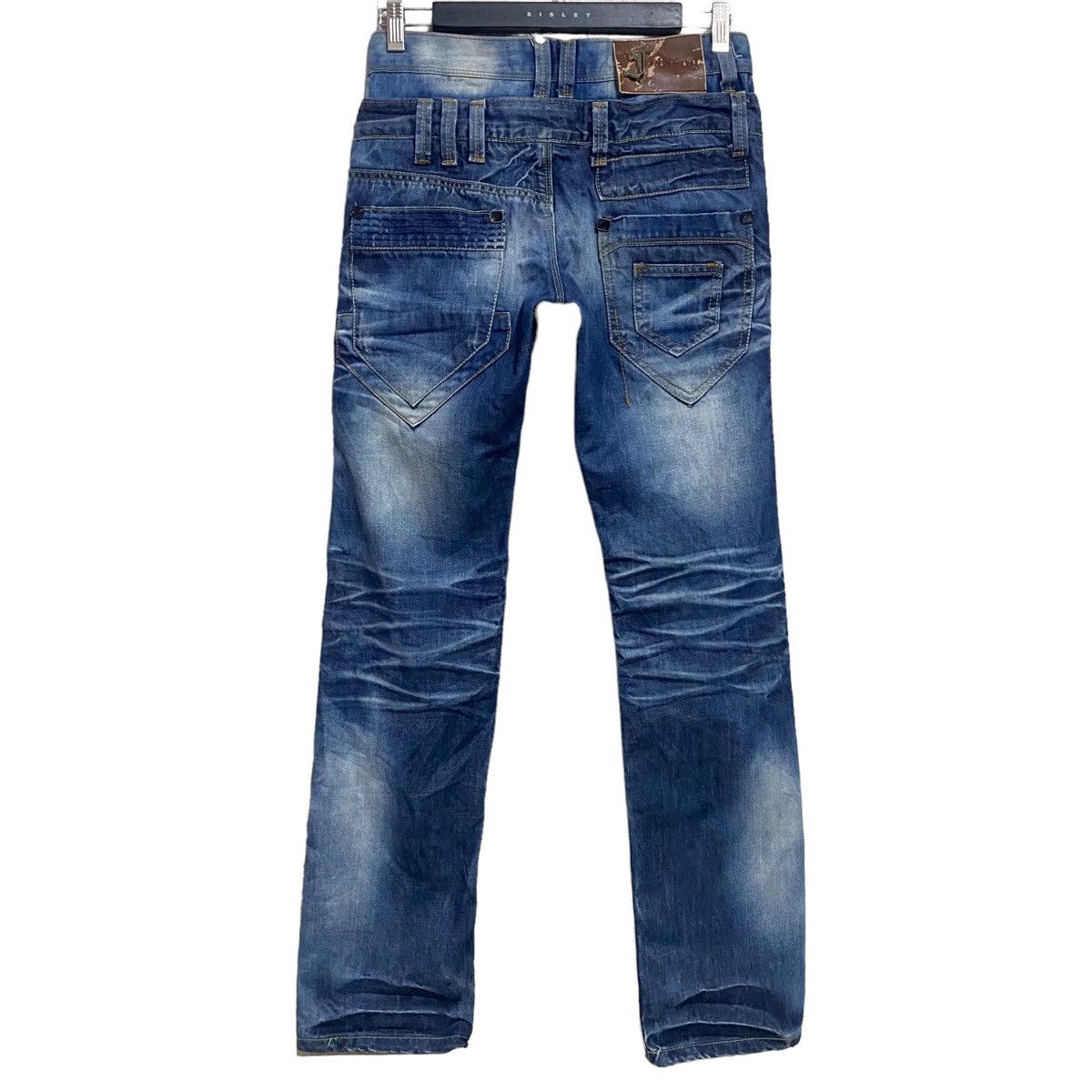 Japanese Brand Justing Jeans Denim Double Waist Nice Design Size US 29 - 2 Thumbnail