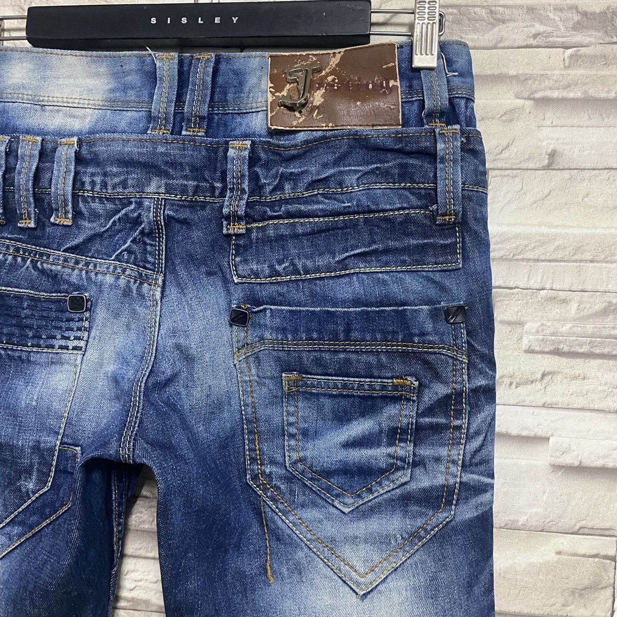 Japanese Brand Justing Jeans Denim Double Waist Nice Design Size US 29 - 11 Thumbnail