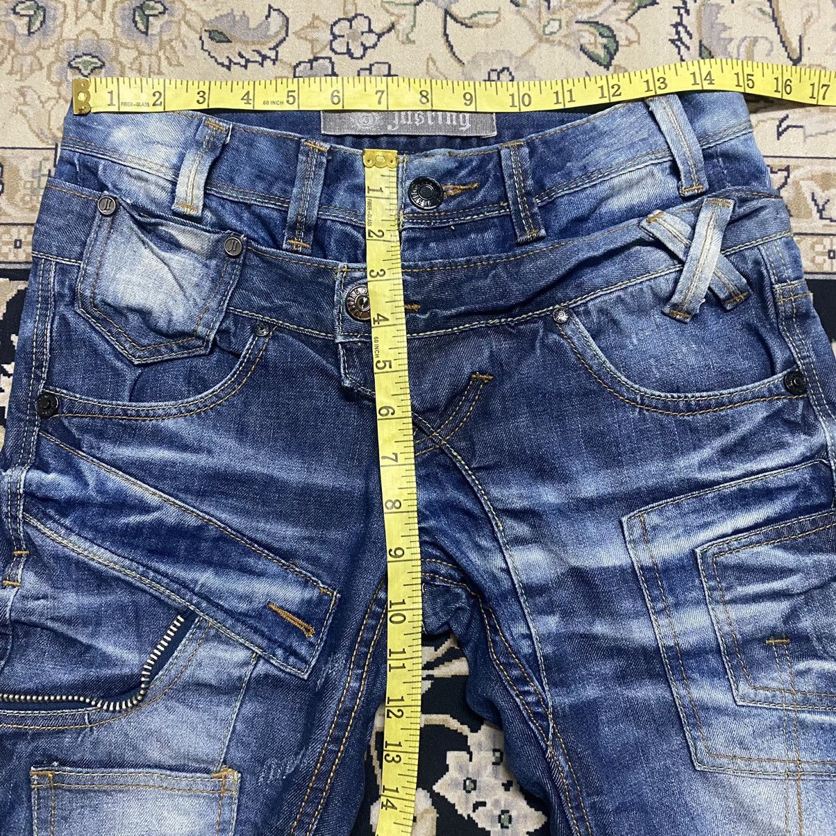Japanese Brand Justing Jeans Denim Double Waist Nice Design Size US 29 - 17 Thumbnail