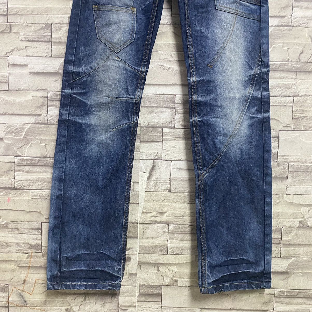 Japanese Brand Justing Jeans Denim Double Waist Nice Design Size US 29 - 5 Thumbnail