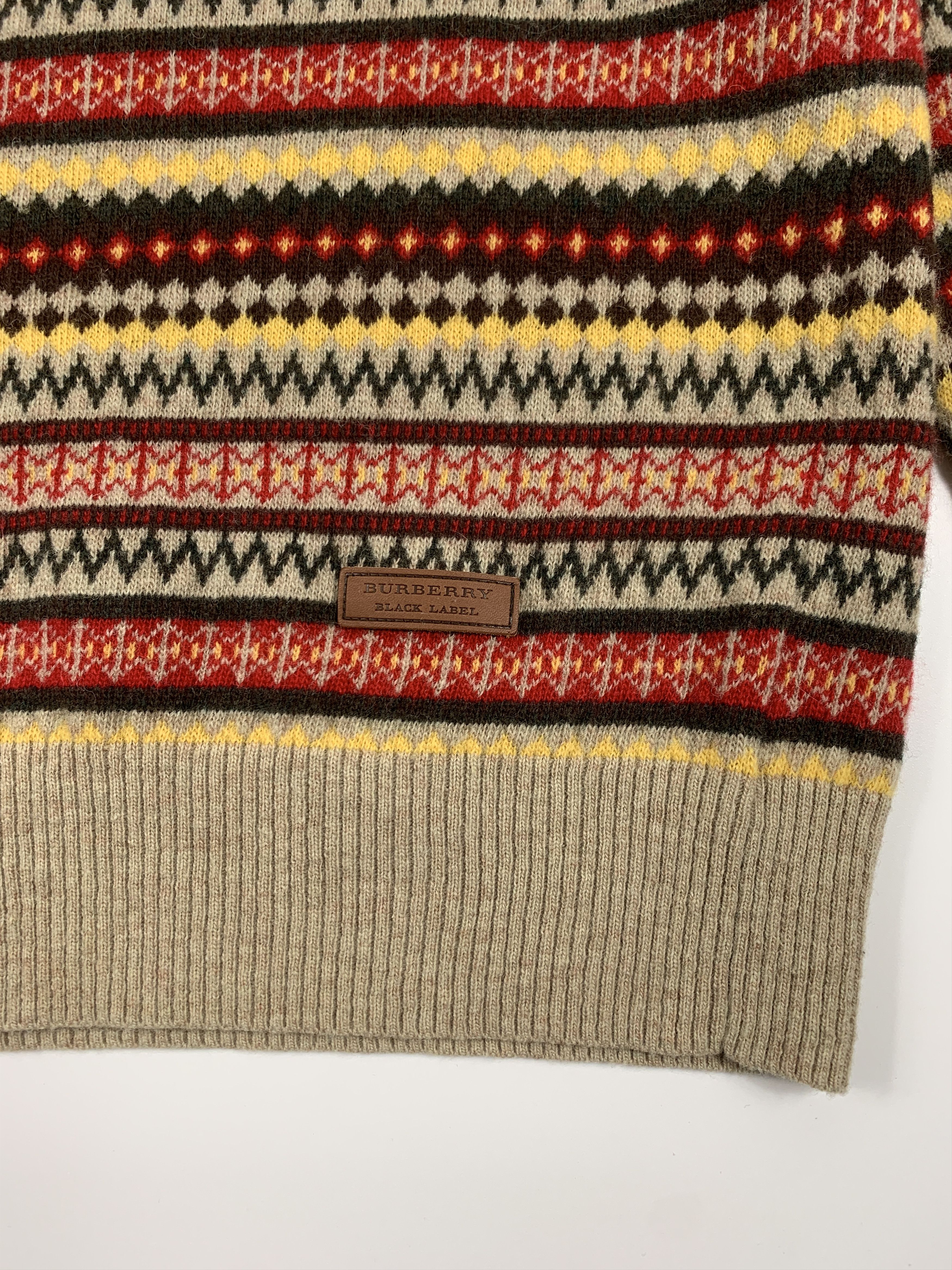 Burberry Burberry Black Label Wool Sweater Fair Isle Size 2 (S) Size US S / EU 44-46 / 1 - 4 Thumbnail