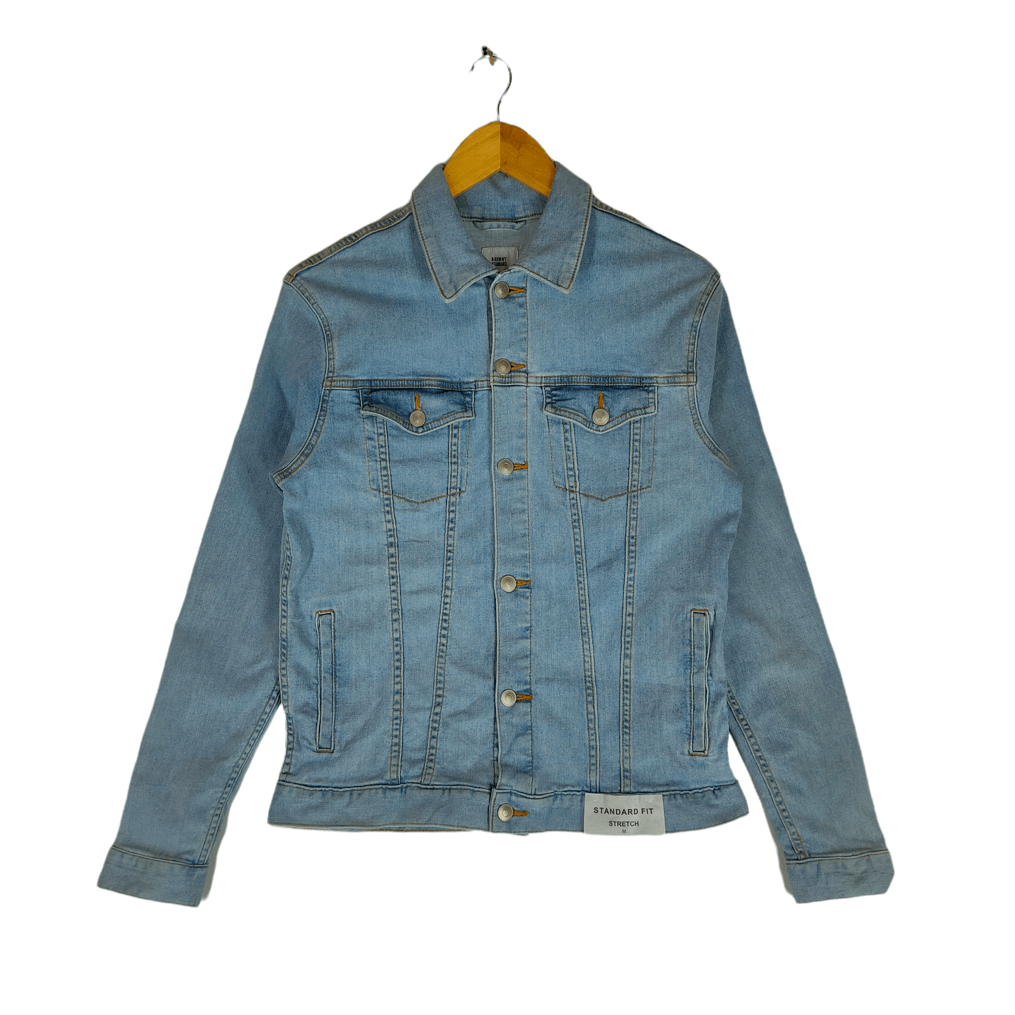 Japanese Brand BROWNY Blue DENIM JACKET Stretch Standard Fit Button Size M / US 6-8 / IT 42-44 - 1 Thumbnail