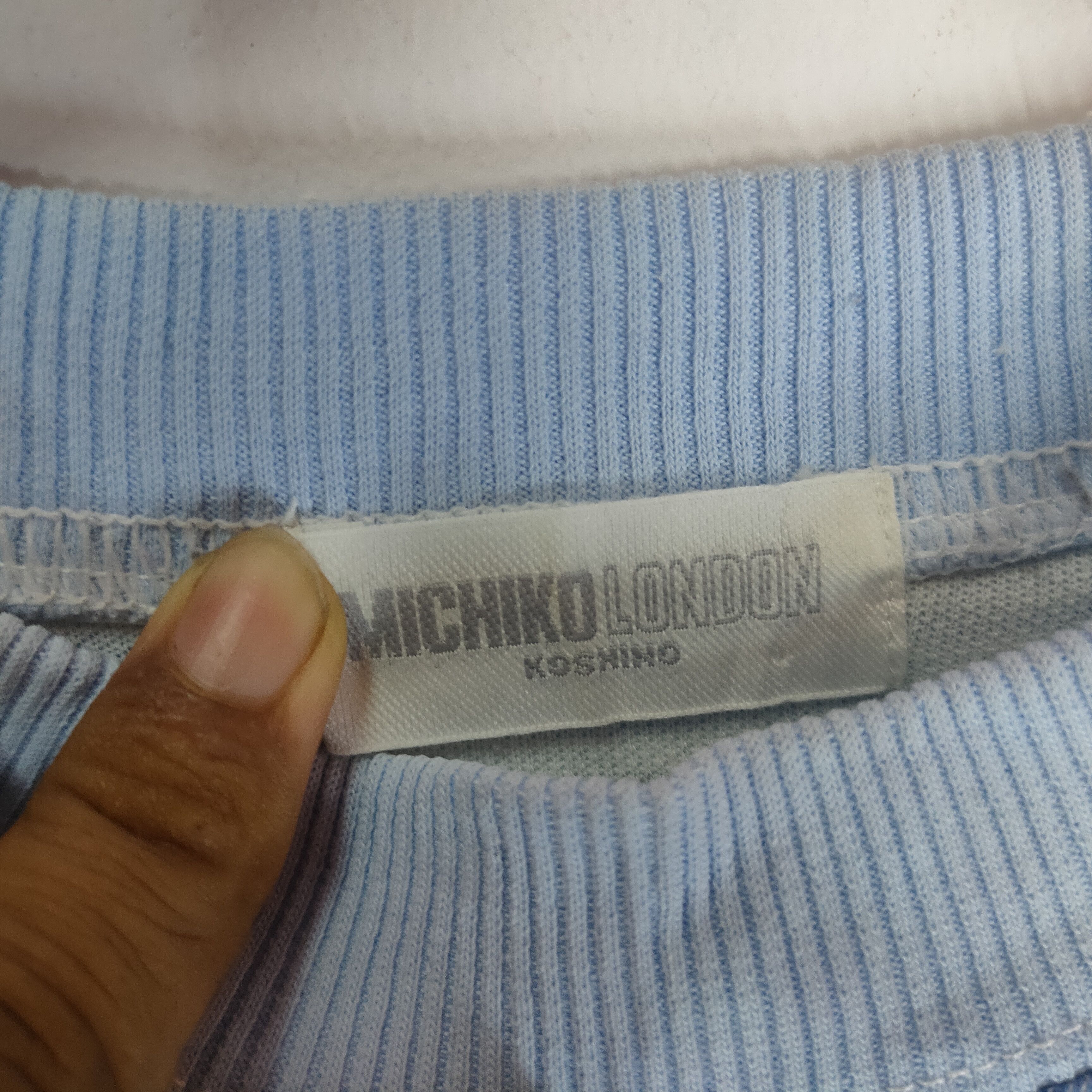 Michiko Koshino London MICHIKO LONDON KOSHINO Embroidery Logo Stripe Pattern Shirt Size US S / EU 44-46 / 1 - 3 Thumbnail