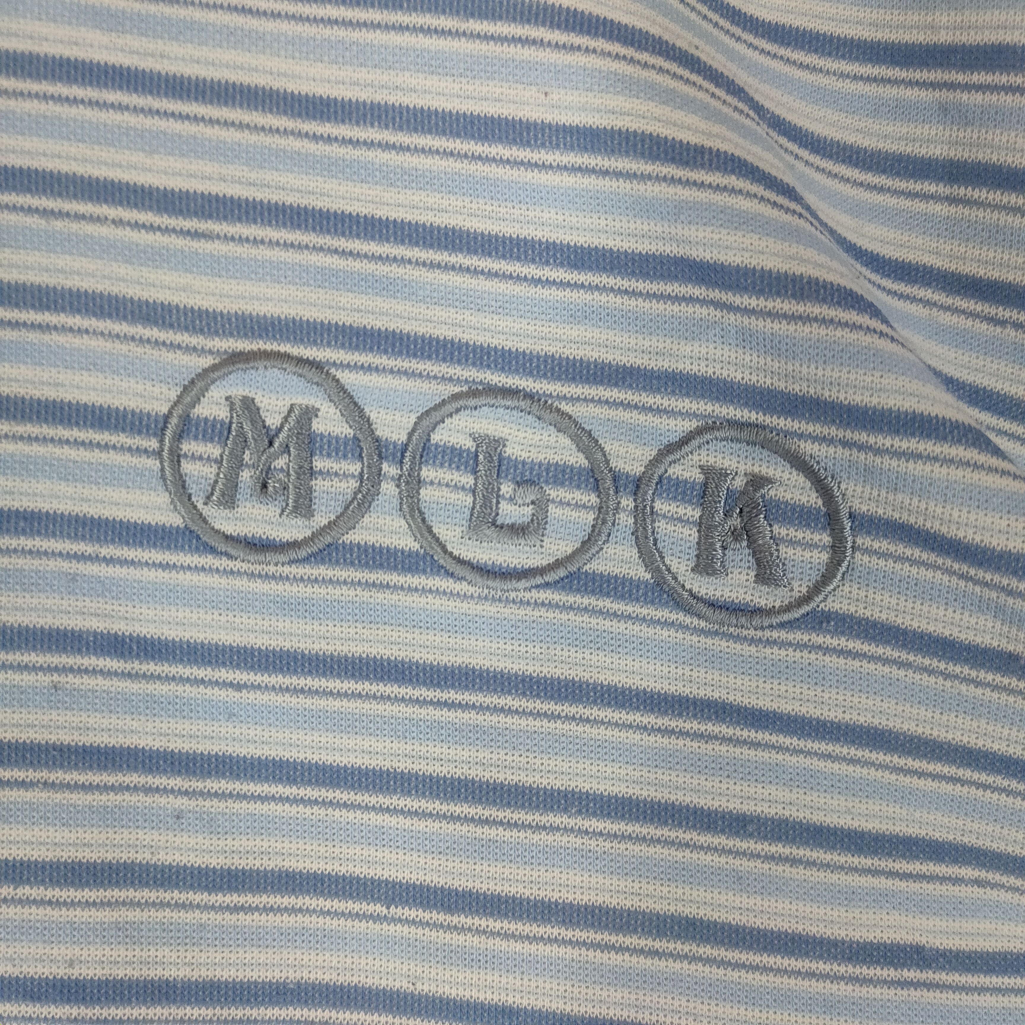 Michiko Koshino London MICHIKO LONDON KOSHINO Embroidery Logo Stripe Pattern Shirt Size US S / EU 44-46 / 1 - 2 Thumbnail