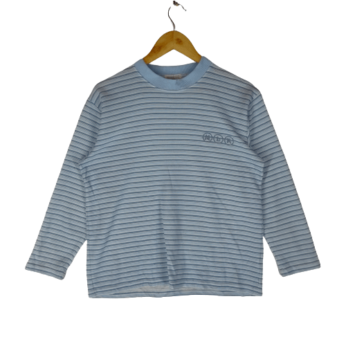 Michiko Koshino London MICHIKO LONDON KOSHINO Embroidery Logo Stripe Pattern Shirt Size US S / EU 44-46 / 1 - 1 Thumbnail
