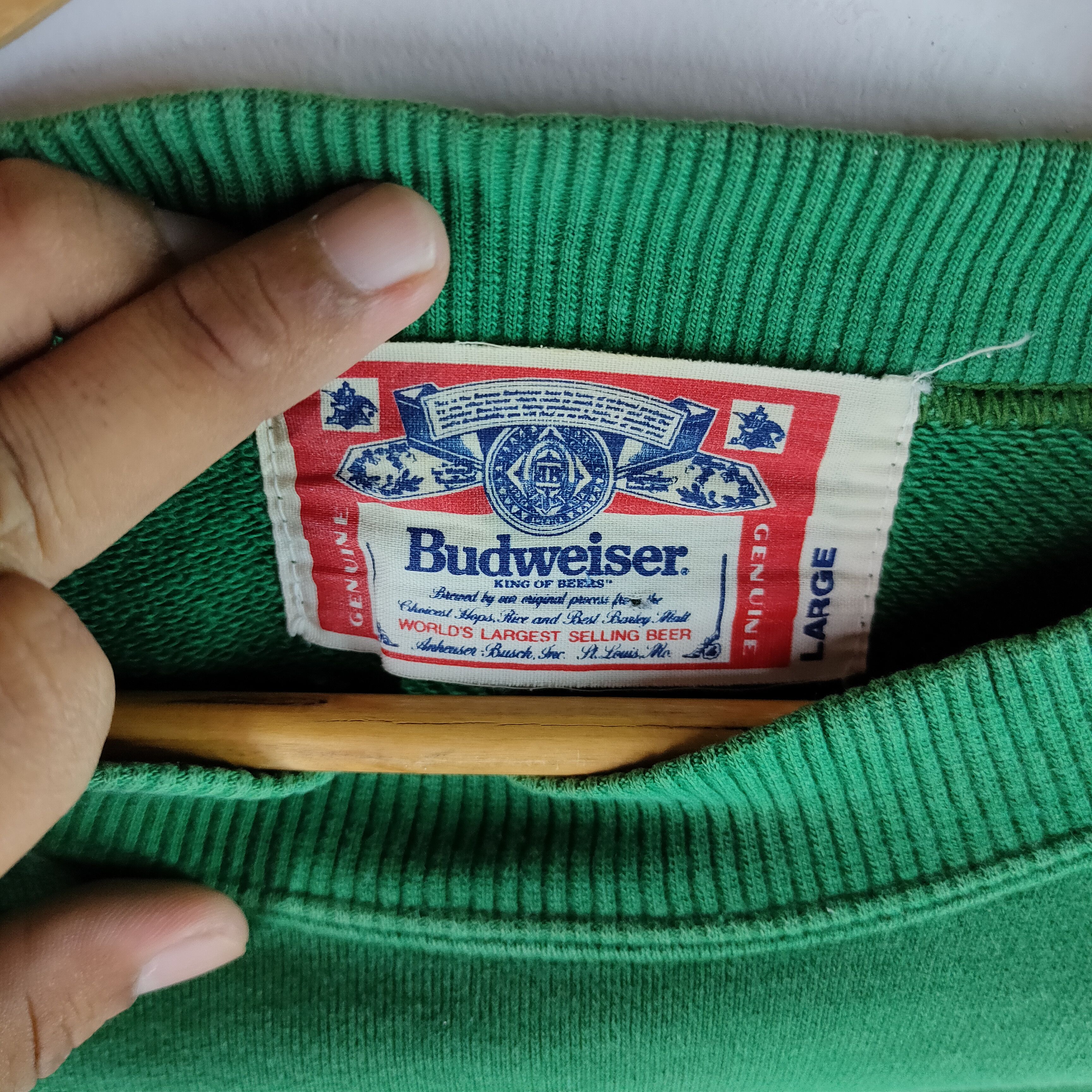 Budweiser BUDWEISER Embroidery Spell Out Medium Size Sweatshirt Size US M / EU 48-50 / 2 - 4 Thumbnail