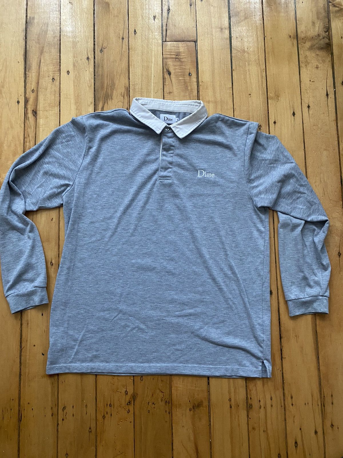 Dime Dime Longsleeve Polo Size US L / EU 52-54 / 3 - 1 Thumbnail