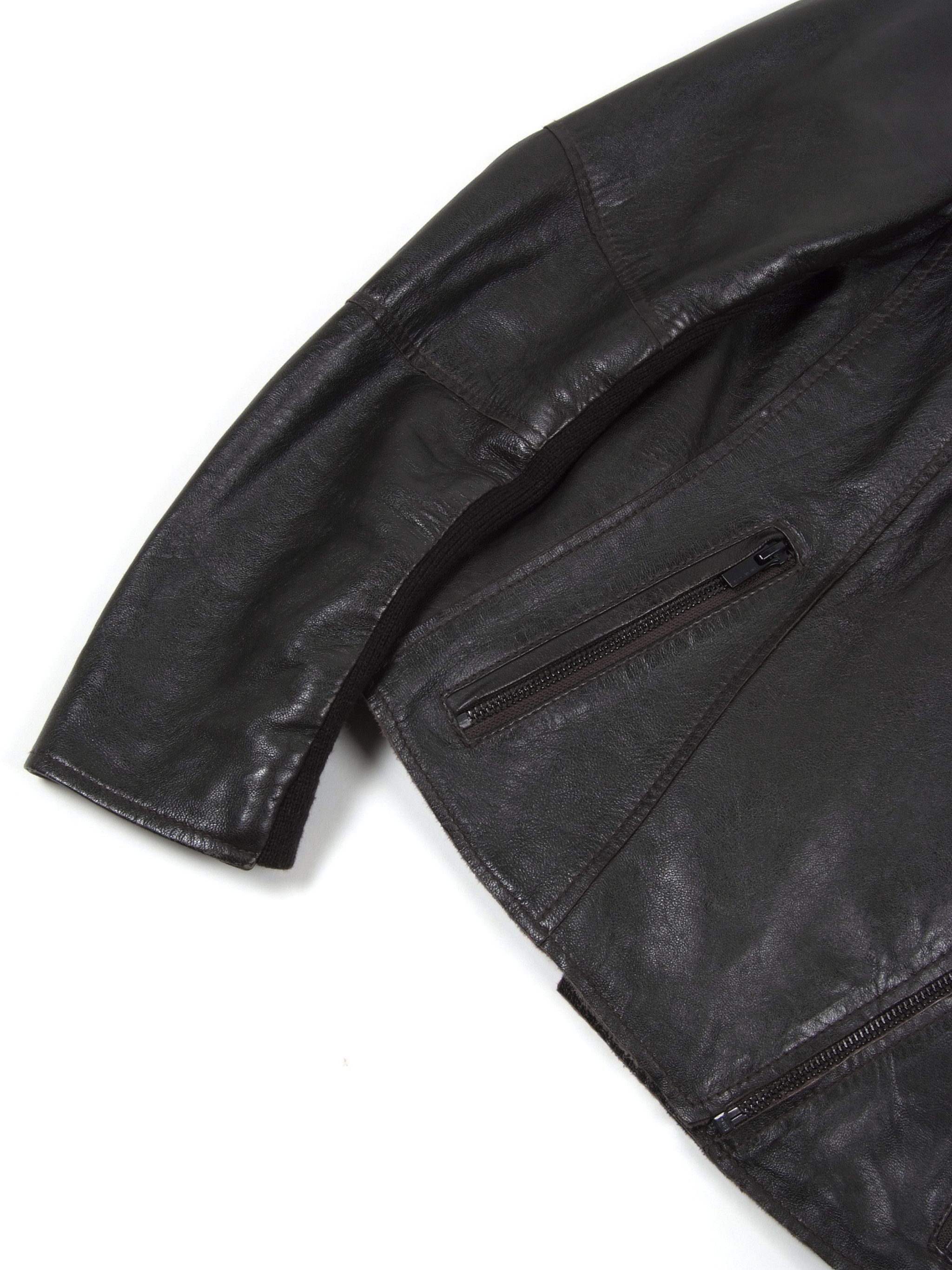 Wilsons Leather Brown Biker Jacket (M)