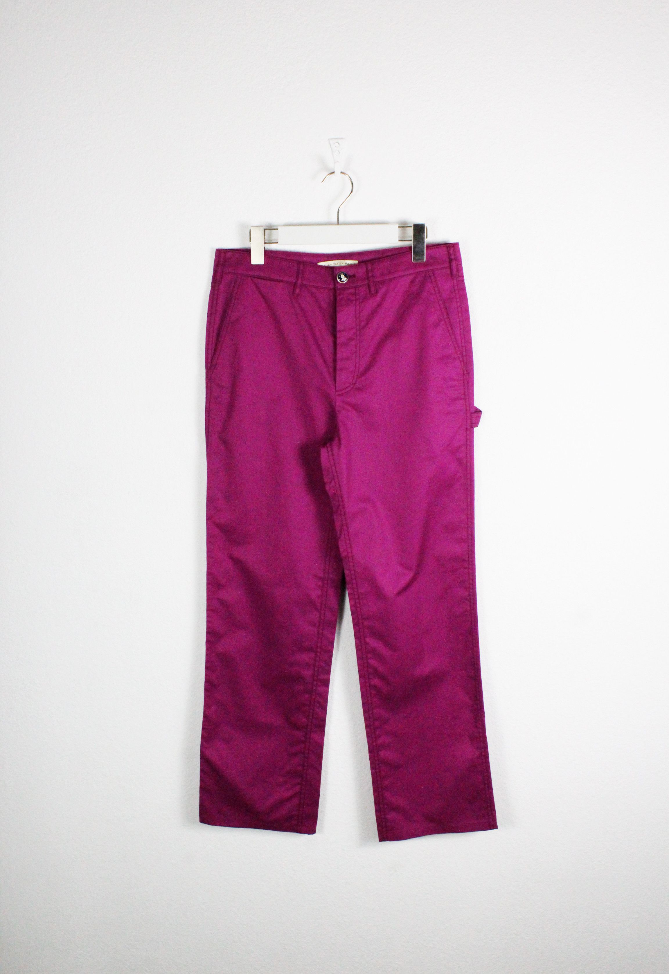 Balenciaga Balenciaga Y2K Purple Carpenter Cargo Pants Trousers Size 26" / US 2 / IT 38 - 1 Thumbnail