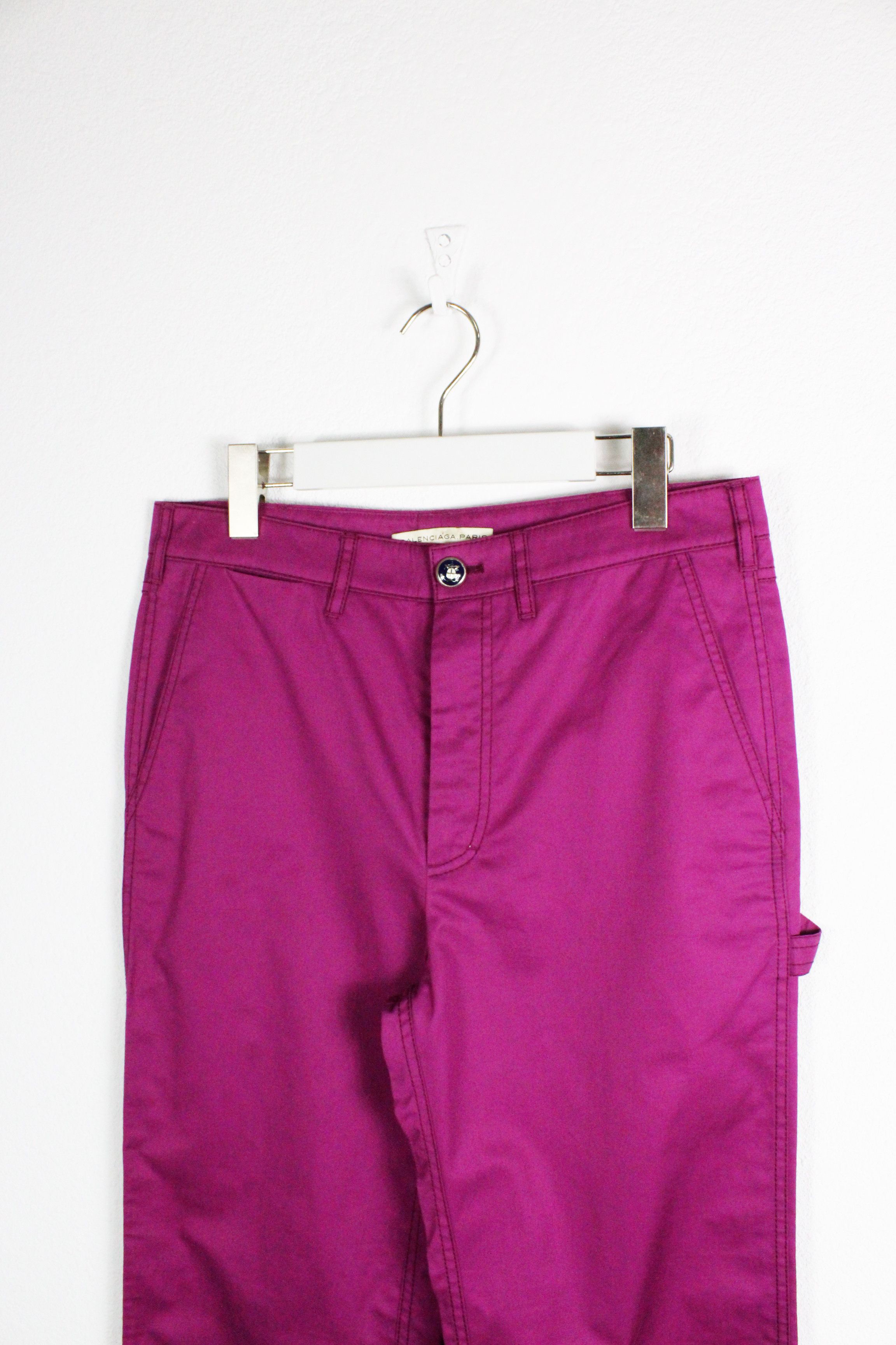 Balenciaga Balenciaga Y2K Purple Carpenter Cargo Pants Trousers Size 26" / US 2 / IT 38 - 2 Thumbnail