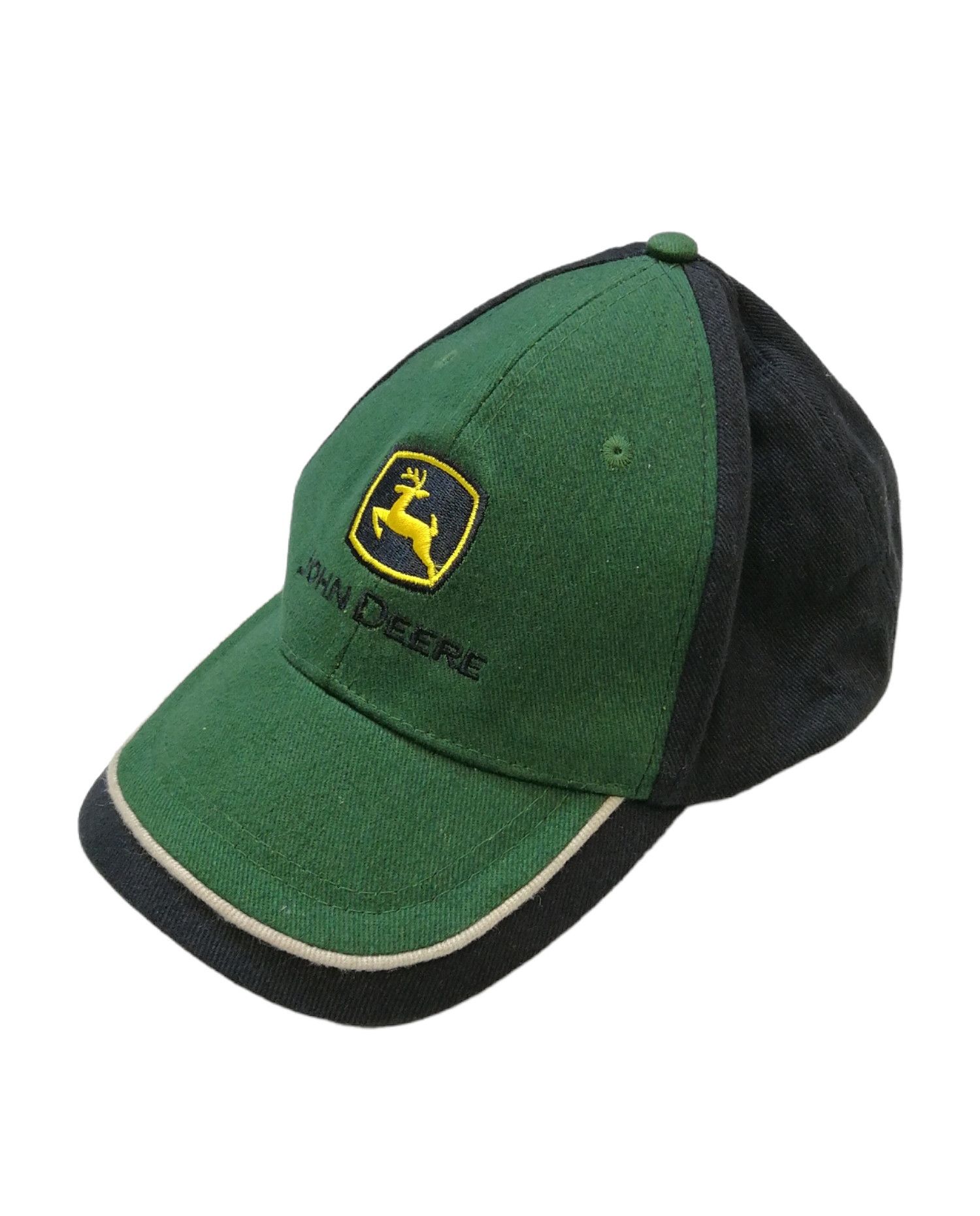 Cappellino John Deere Per Ragazzi – Nero/Carbone, Logo Vintage, Visiera Curva, Retro In Rete