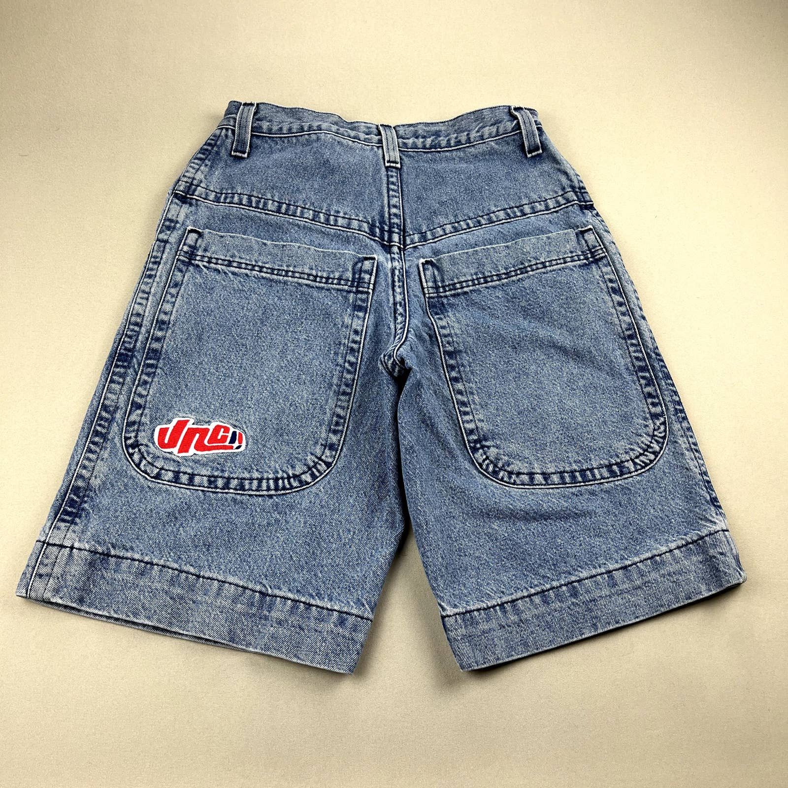 Vintage JNCO Jean Shorts 32 Blue Denim Wide Leg Skater 90s