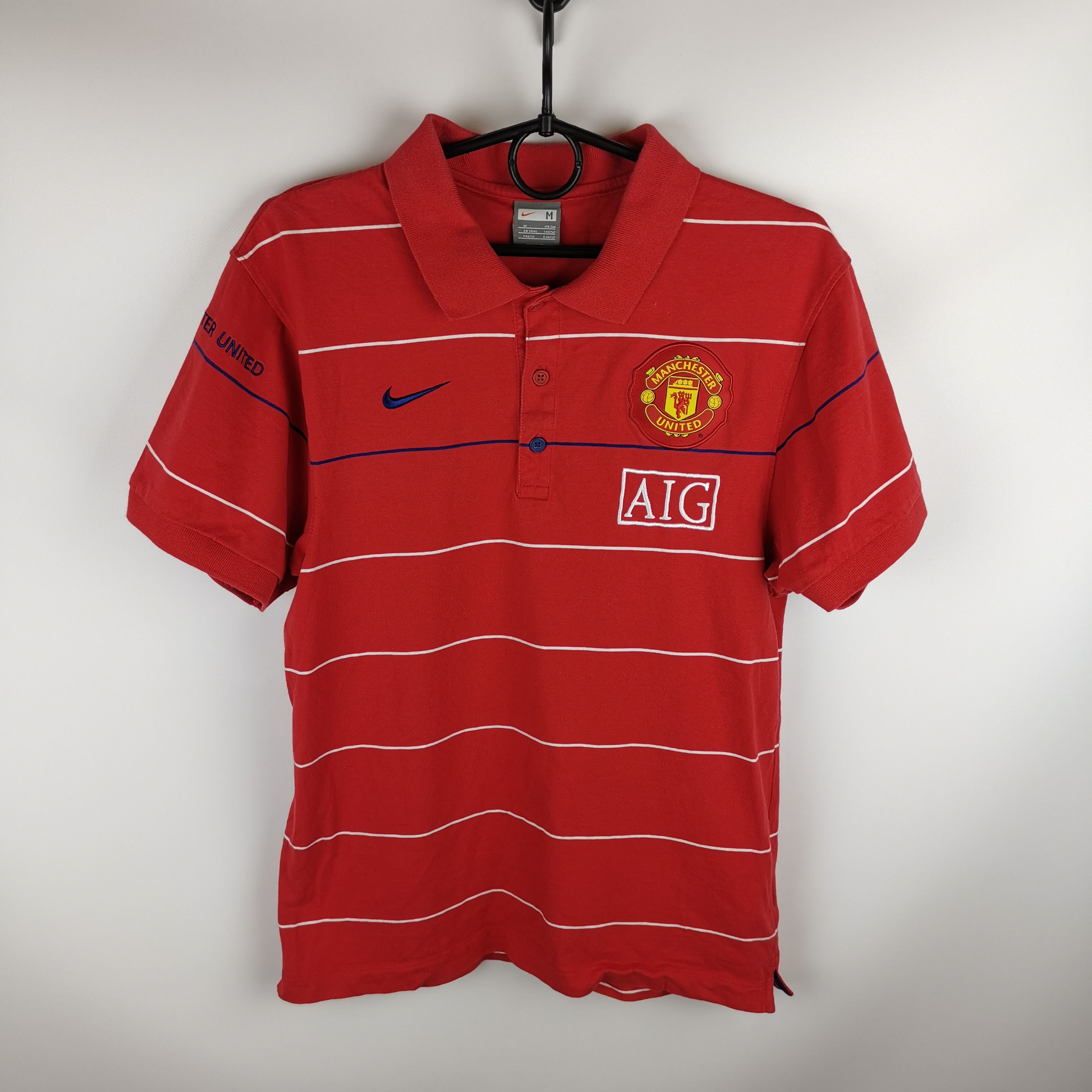 Nike Nike vintage y2k manchester united 2008 red AIG polo jersey Size US S / EU 44-46 / 1 - 1 Thumbnail