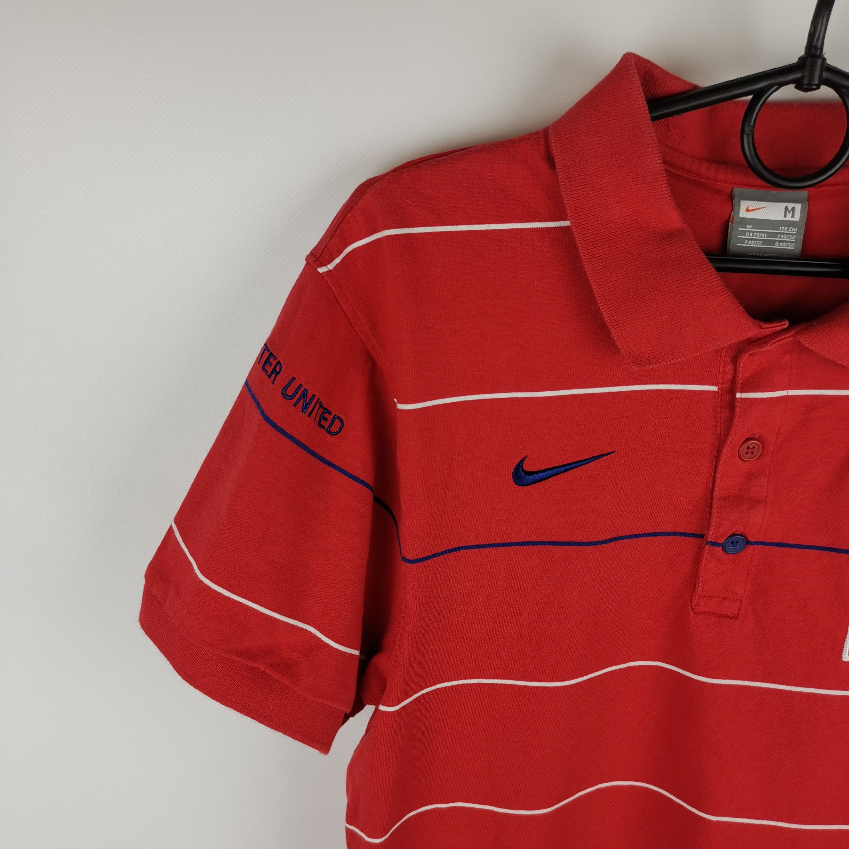 Nike Nike vintage y2k manchester united 2008 red AIG polo jersey Size US S / EU 44-46 / 1 - 3 Thumbnail