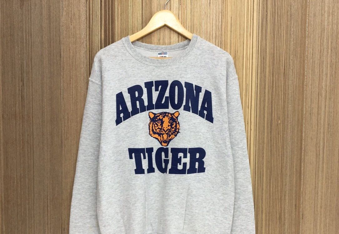 Jerzees Vintage Arizona Tigers Crewneck Sweatshirt Size US M / EU 48-50 / 2 - 2 Thumbnail