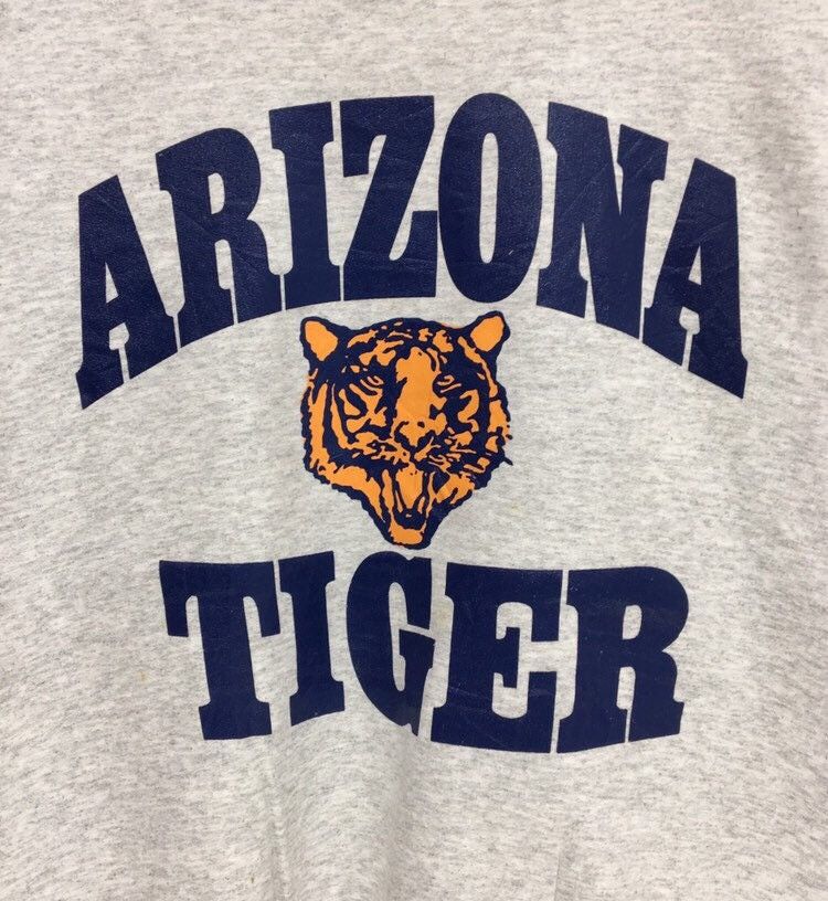 Jerzees Vintage Arizona Tigers Crewneck Sweatshirt Size US M / EU 48-50 / 2 - 5 Thumbnail