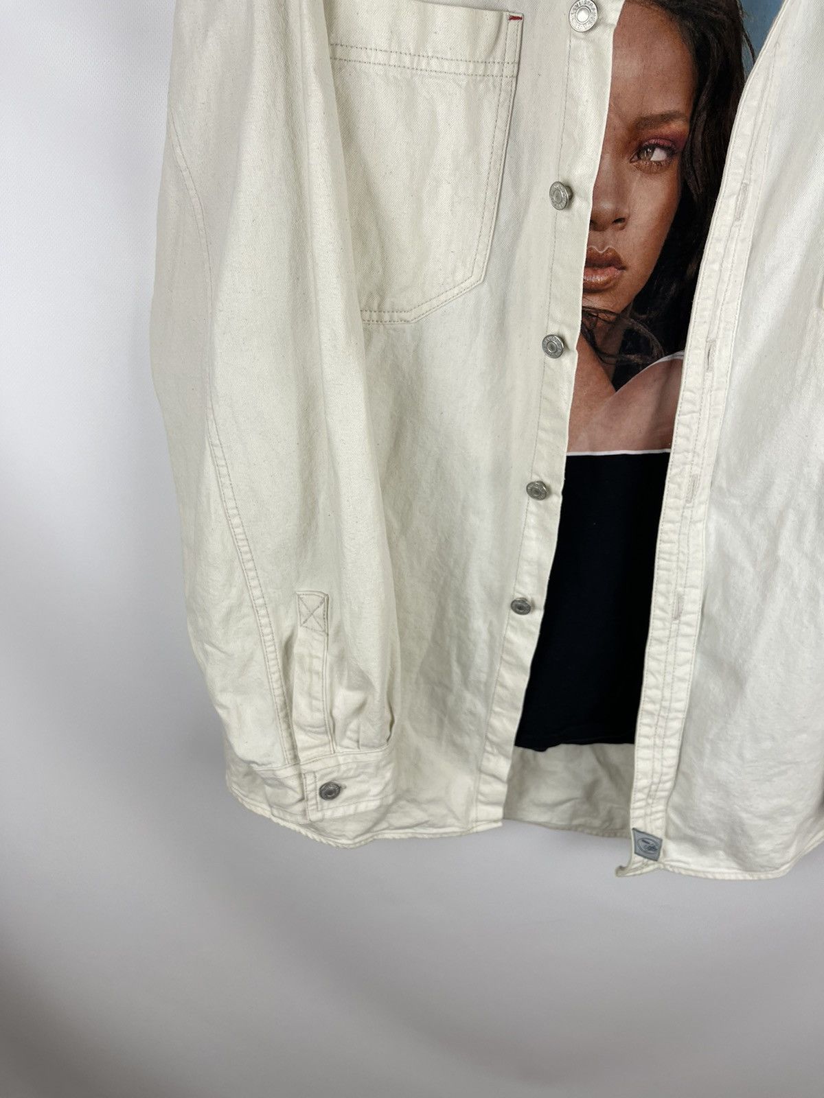 Levi's × Levi's Vintage Clothing Levi’s vintage 90s white button up oversized overshirt shirt Size US L / EU 52-54 / 3 - 4 Thumbnail