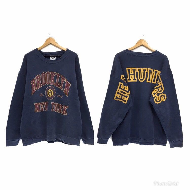 Lee × Rap Tees Vintage 90s Brooklyn New York HEAD HUNTERS Sweatshirt Size US L / EU 52-54 / 3 - 3 Thumbnail