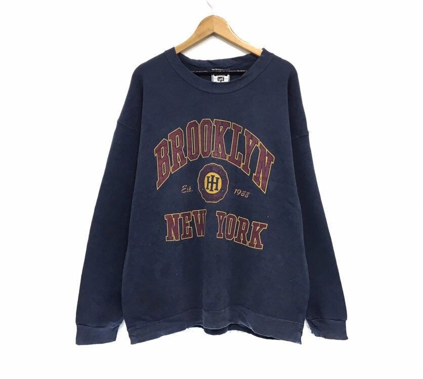 Lee × Rap Tees Vintage 90s Brooklyn New York HEAD HUNTERS Sweatshirt Size US L / EU 52-54 / 3 - 1 Thumbnail