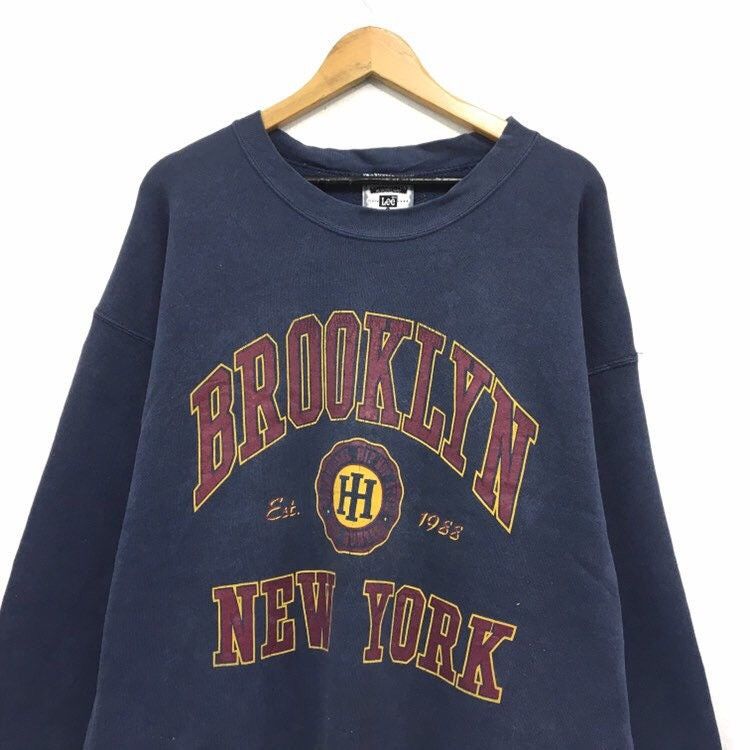 Lee × Rap Tees Vintage 90s Brooklyn New York HEAD HUNTERS Sweatshirt Size US L / EU 52-54 / 3 - 6 Thumbnail
