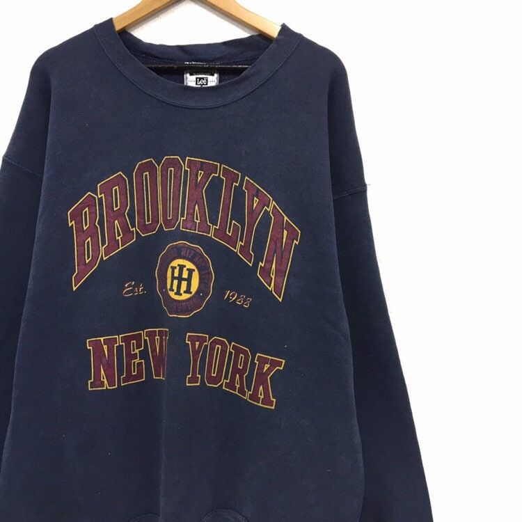 Lee × Rap Tees Vintage 90s Brooklyn New York HEAD HUNTERS Sweatshirt Size US L / EU 52-54 / 3 - 8 Thumbnail