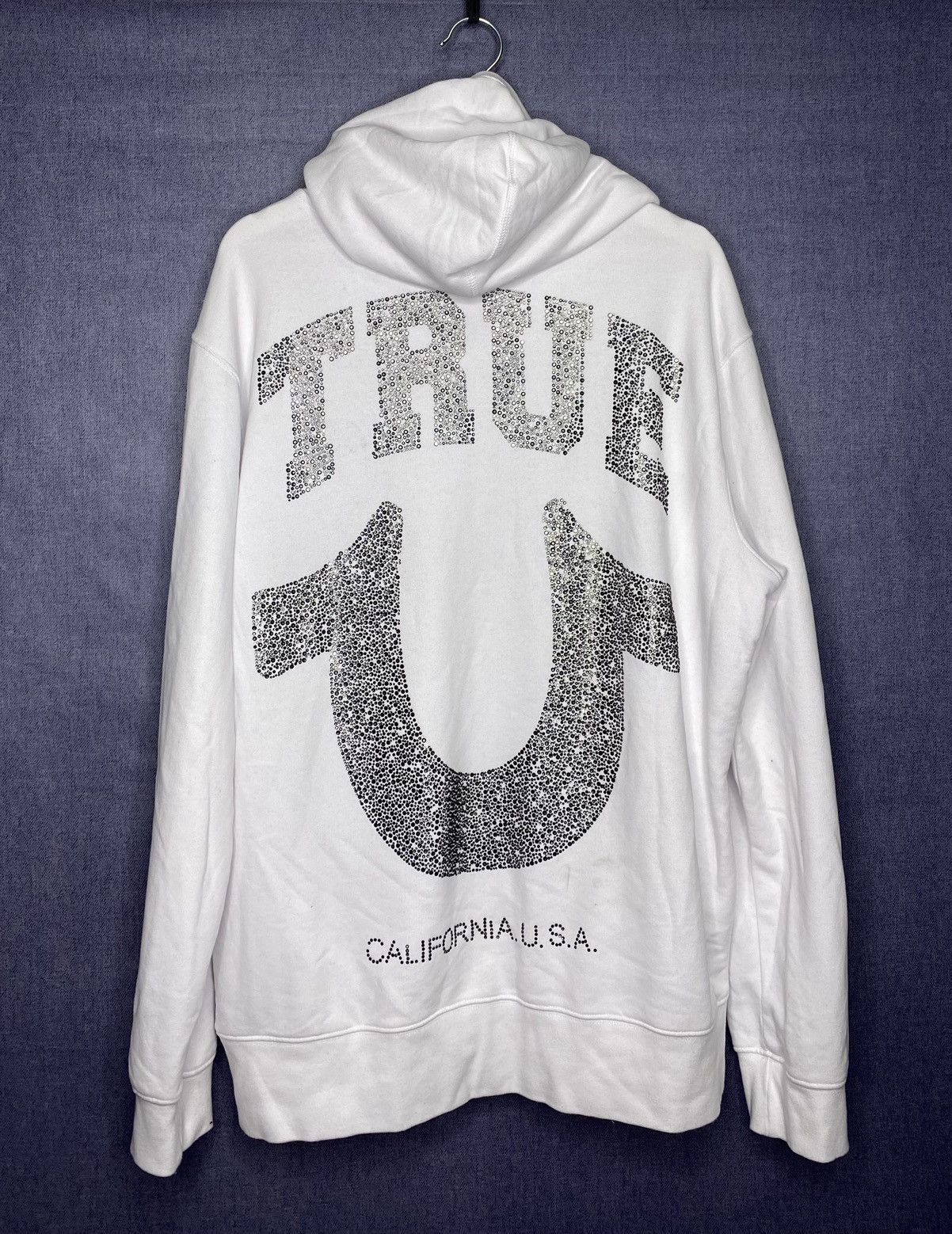 True Religion True Religion RARE Crystal Multi Logo Hoodie XL Size US XL / EU 56 / 4 - 1 Thumbnail
