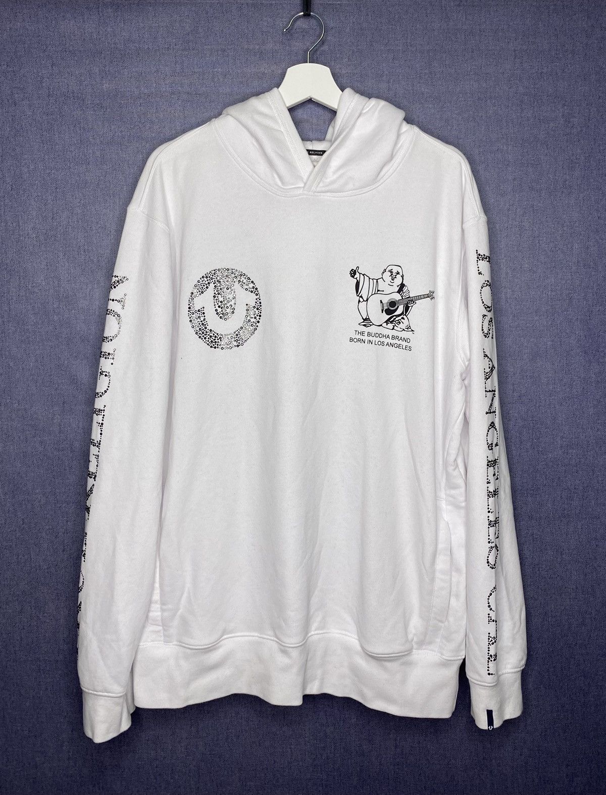 True Religion True Religion RARE Crystal Multi Logo Hoodie XL Size US XL / EU 56 / 4 - 2 Thumbnail