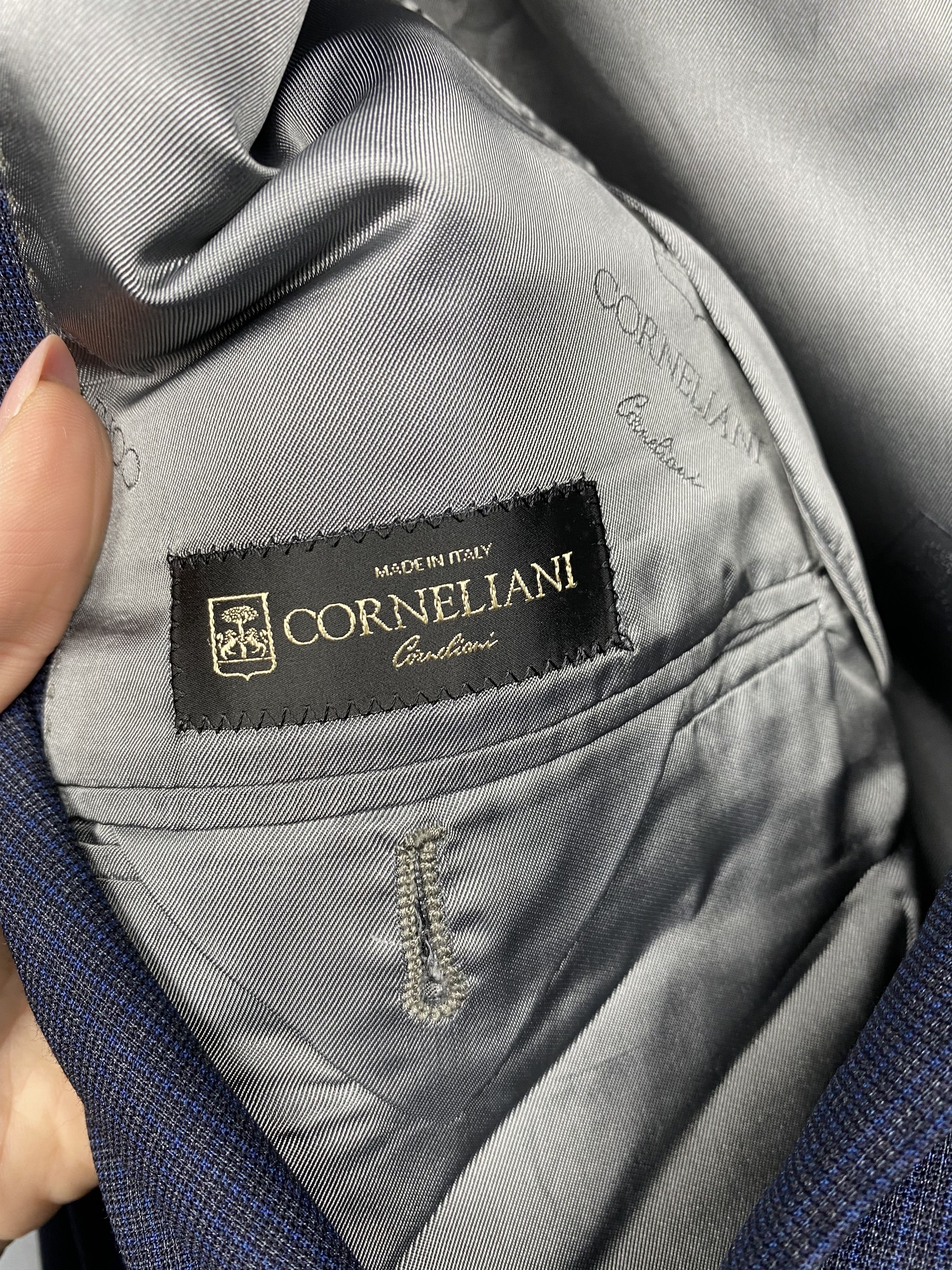 Corneliani × Vintage Corneliani Vintage Wool Mens 2 Buttons Blazer Jacket Size US L / EU 52-54 / 3 - 6 Thumbnail