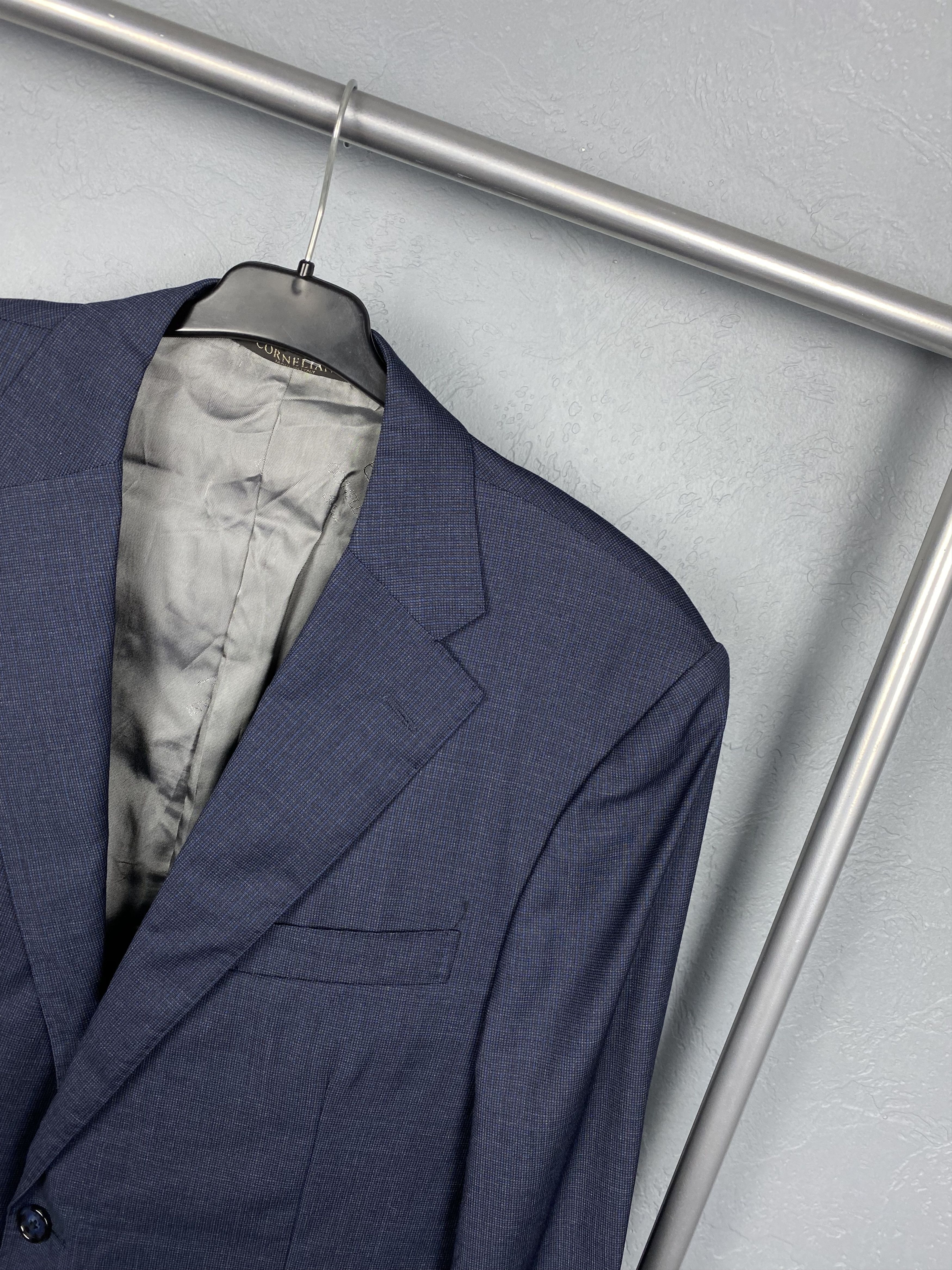 Corneliani × Vintage Corneliani Vintage Wool Mens 2 Buttons Blazer Jacket Size US L / EU 52-54 / 3 - 2 Thumbnail